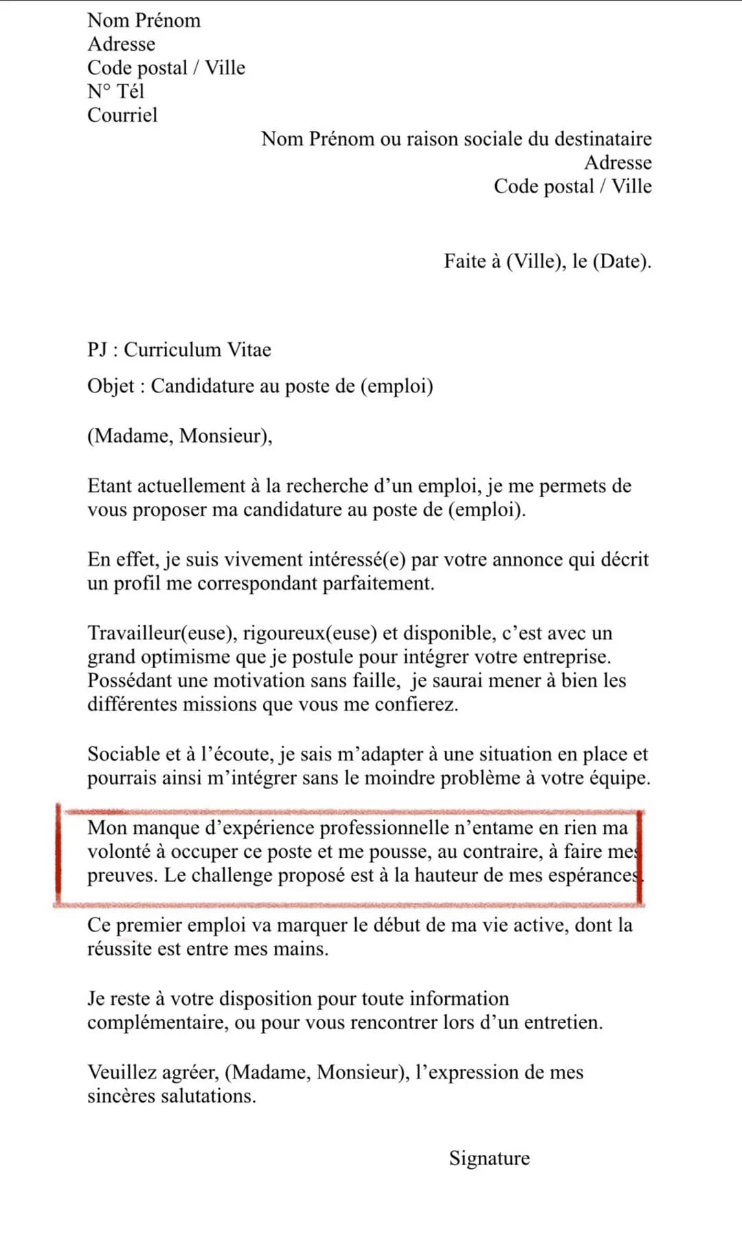 Nom Prénom
Adresse
Code postal / Ville
N° Tél
Courriel
Nom Prénom ou raison sociale du destinataire
Adresse
Code postal / Ville
Faite à (Vil