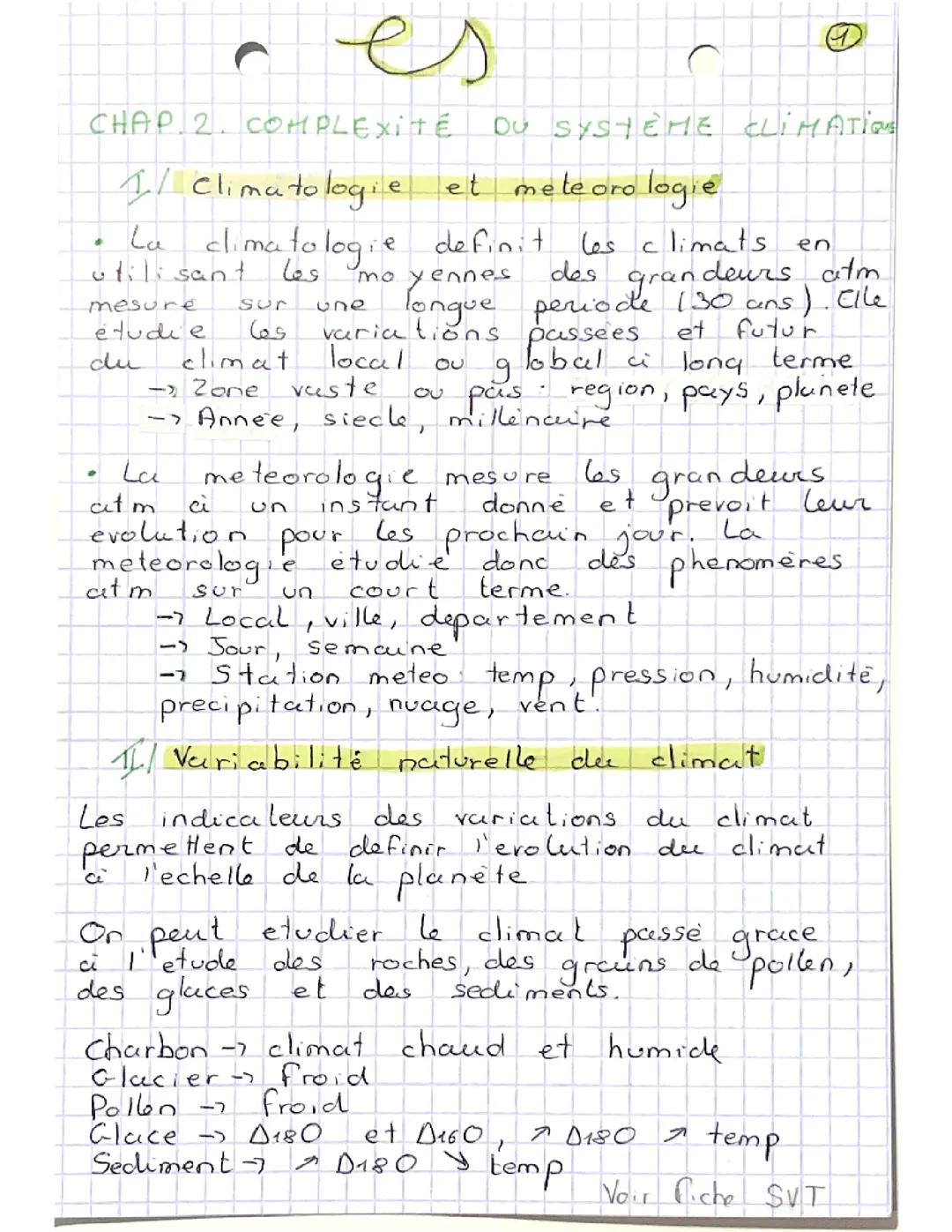 Comprendre la complexité du système climatique - Chapitre 2