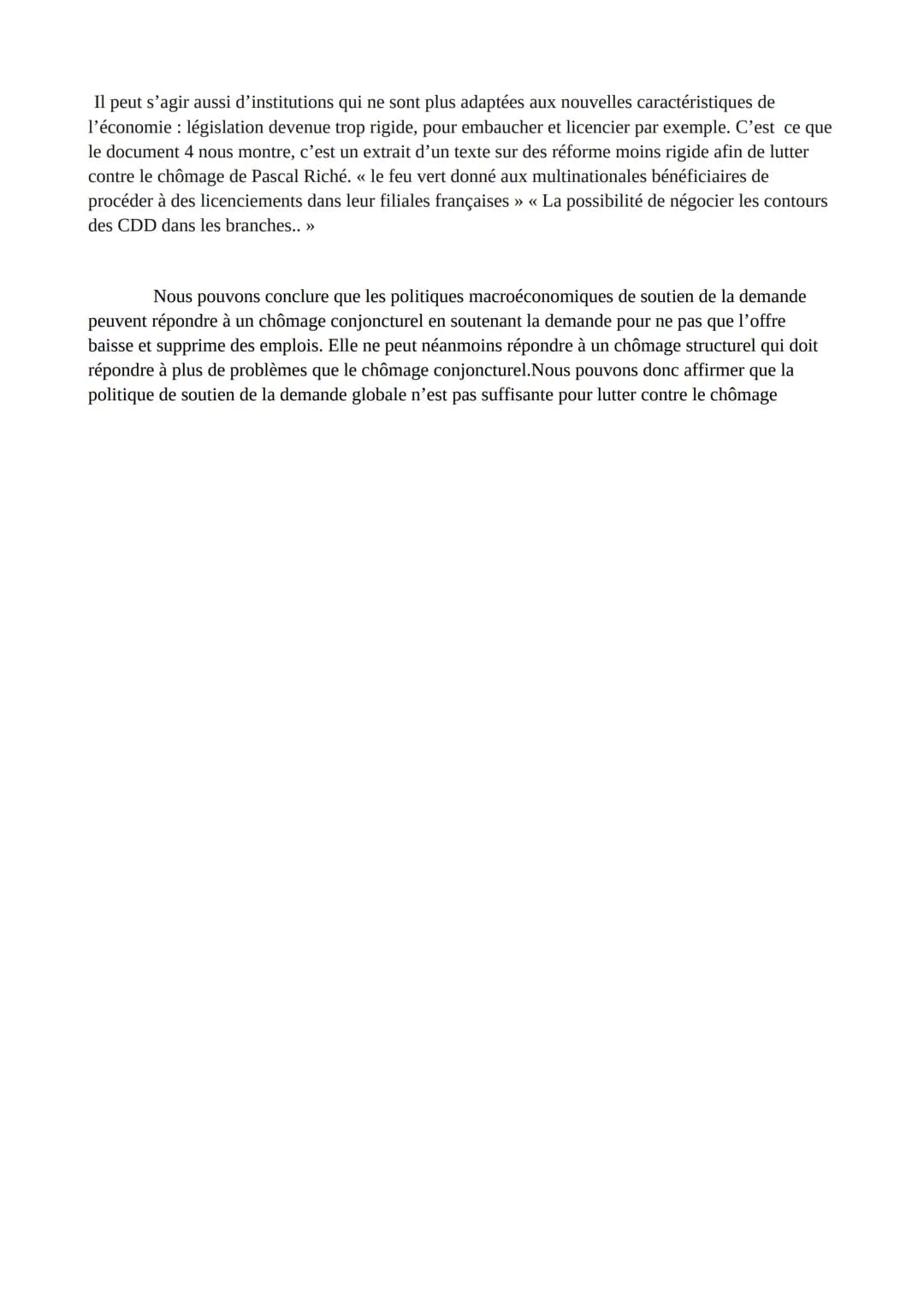 DM SES: dissertation
Avant la crise liée au Covid-19, au quatrième trimestre de 2019, le chômage en France
atteignait son plus bas niveau de