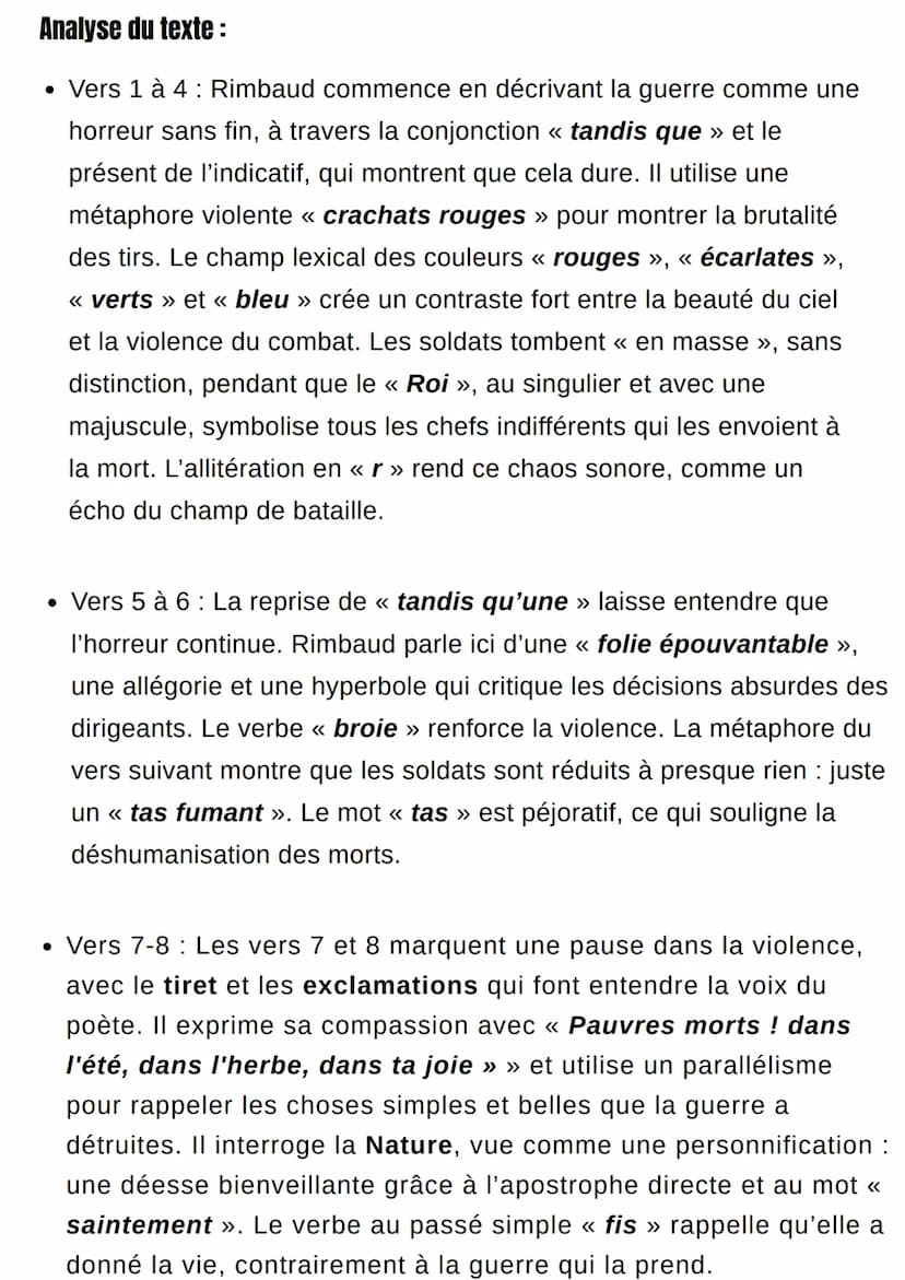 # Le Mal – Rimbaud

LL10

element introduction :

→ Comment exprimer sa colère face à la guerre et à l’hypocrisie des puissants ? C’est ce q
