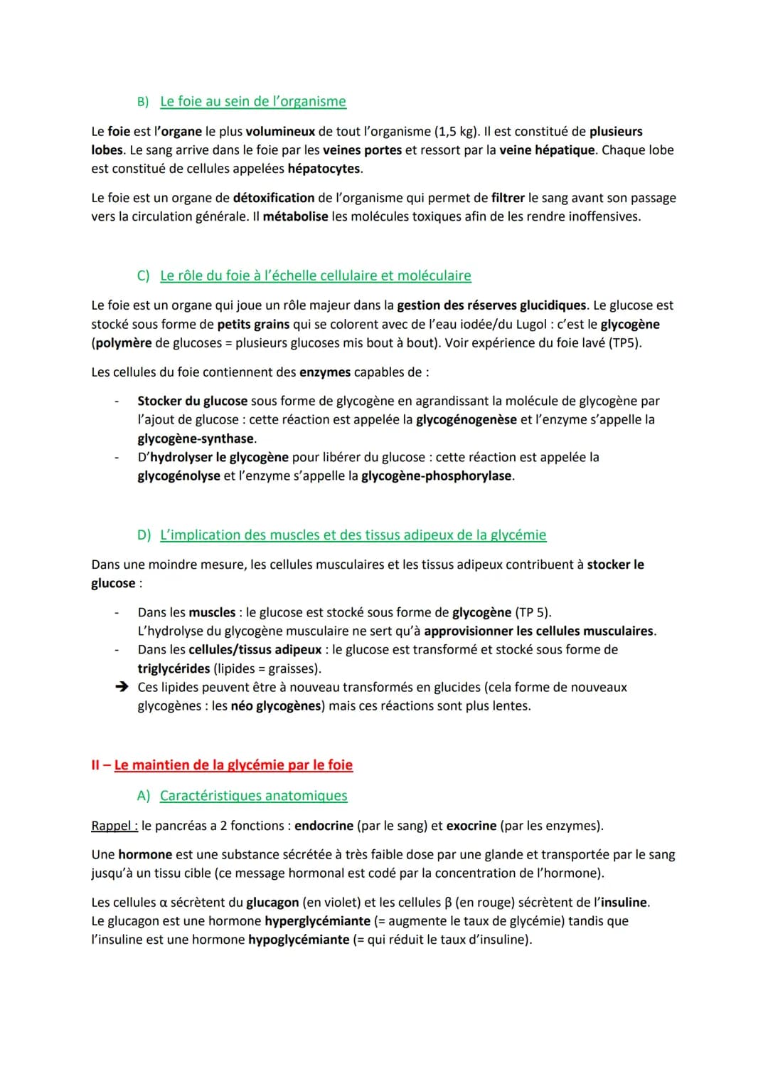 Partie 2: Des enjeux de santé contemporains
Chapitre III -
Introduction :
Régulation de la glycémie et les diabètes
Les cellules sont dépend