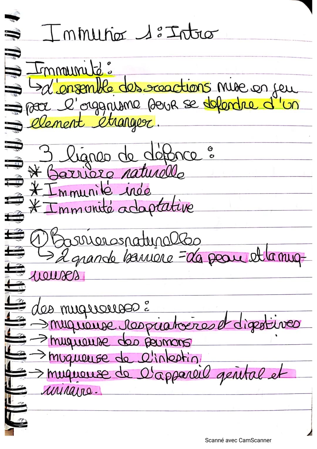 • A A A A A A A A ⠀ ⠀ ⠀ ¶ ¶ ¶ ¶¶¶||-||-||-|-_-)))))
Immuno s: Intro
Immunité:
↳d'ensemble des reactions mise en jeu.
• poor l'organisme pour