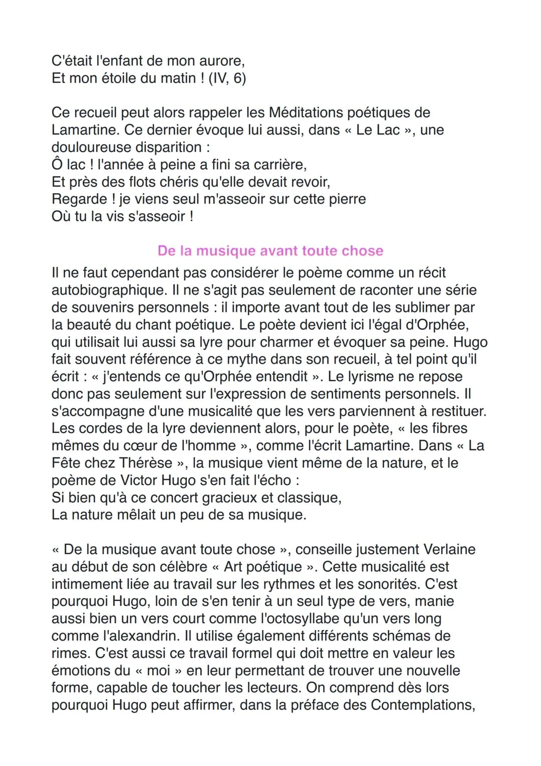 Introduction
<<
Les poètes romantiques ont dû se défendre contre de nombreuses
attaques. Aussi Victor Hugo, dans la préface des Contemplatio