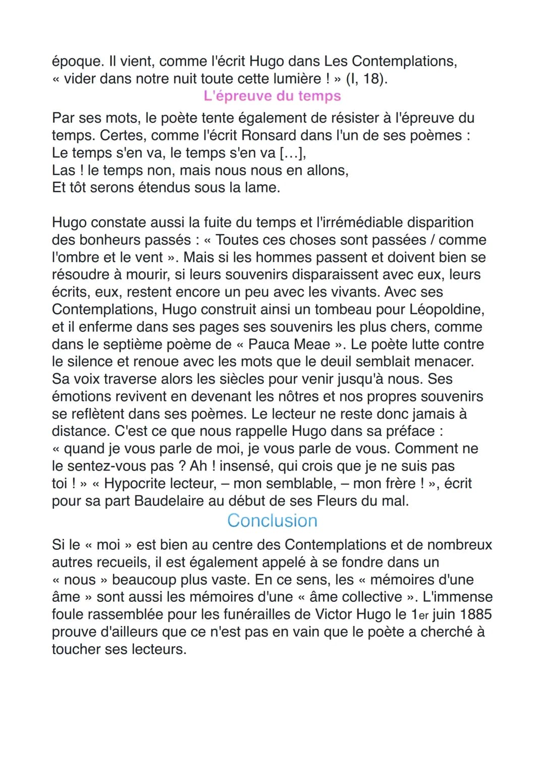 Introduction
<<
Les poètes romantiques ont dû se défendre contre de nombreuses
attaques. Aussi Victor Hugo, dans la préface des Contemplatio