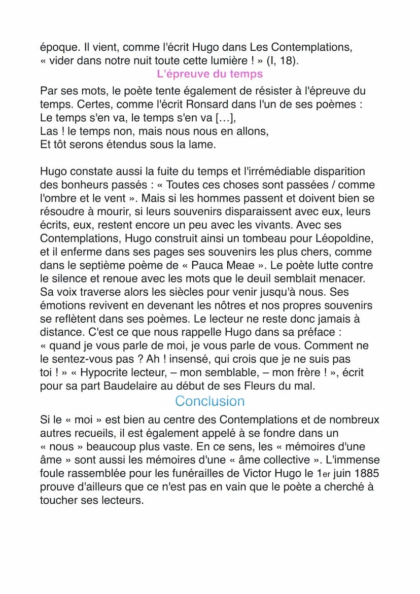 Introduction
<<
Les poètes romantiques ont dû se défendre contre de nombreuses
attaques. Aussi Victor Hugo, dans la préface des Contemplatio