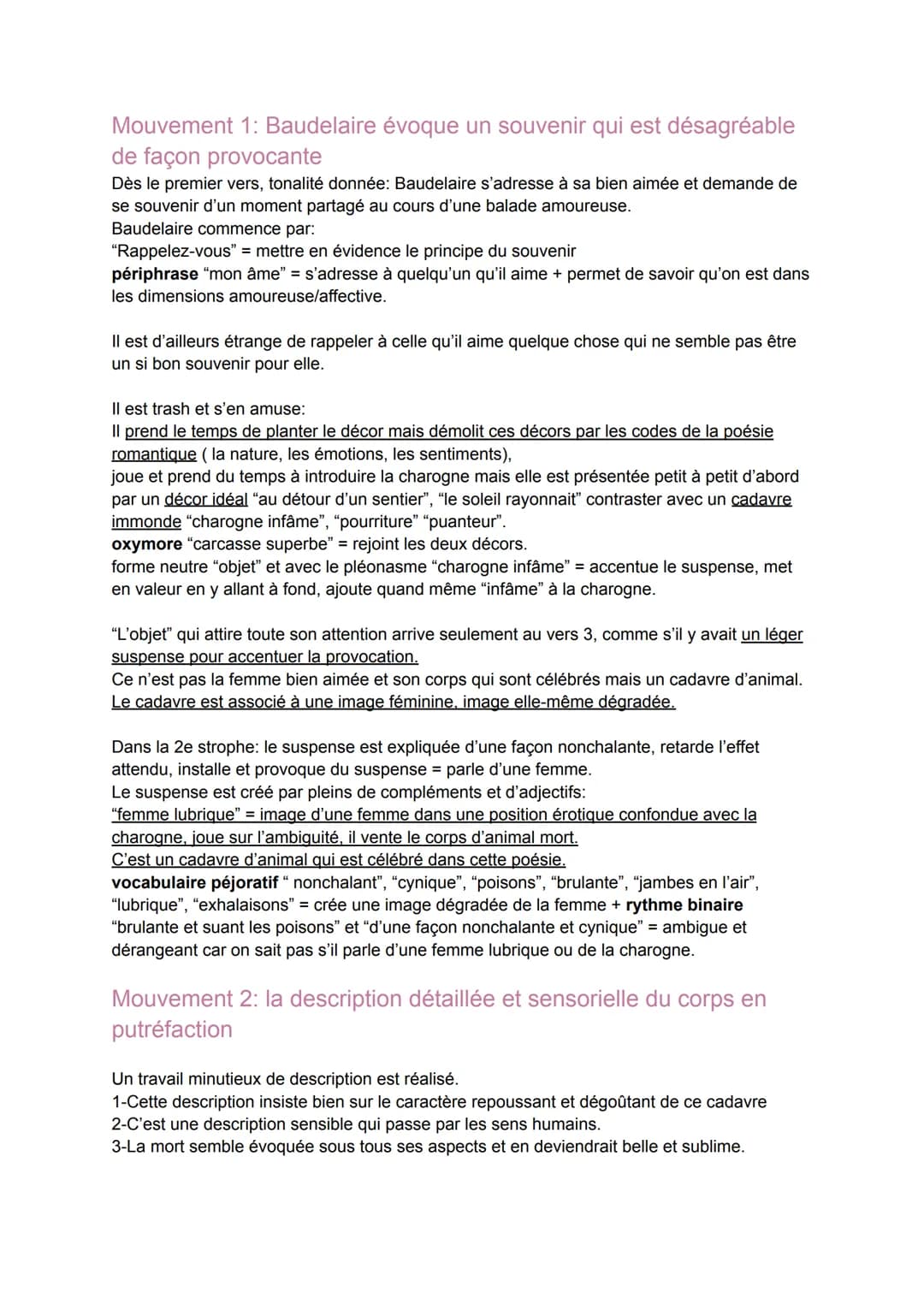 Texte 2: "Une charogne" de Baudelaire
Parcours: alchimie: la boue et l'or
Introduction:
Charles Baudelaire a été l'un des plus grands écriva