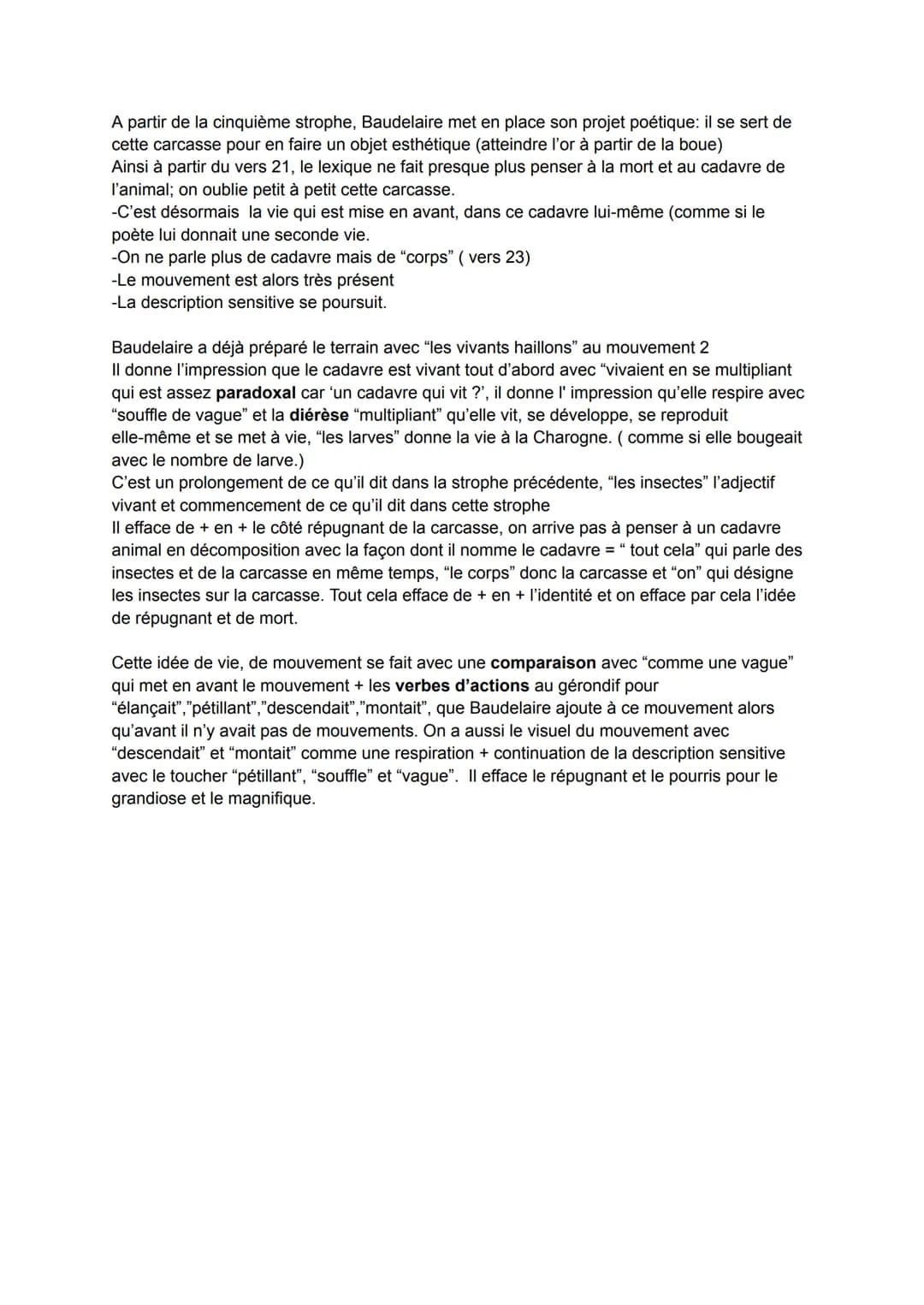 Texte 2: "Une charogne" de Baudelaire
Parcours: alchimie: la boue et l'or
Introduction:
Charles Baudelaire a été l'un des plus grands écriva