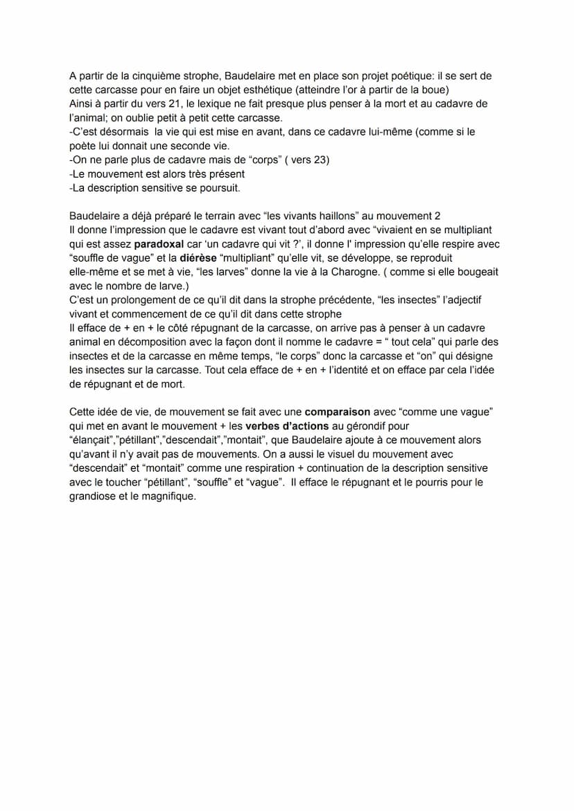 Texte 2: "Une charogne" de Baudelaire
Parcours: alchimie: la boue et l'or
Introduction:
Charles Baudelaire a été l'un des plus grands écriva