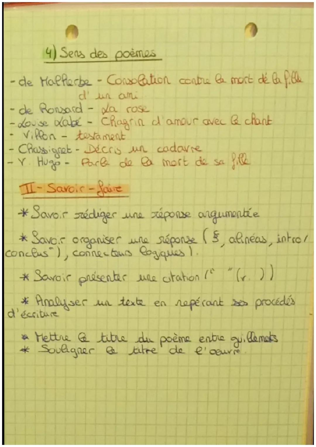 Français
I- Savoirs
-FR-Séquence 1
1) notions de cours
représentation de la mort et du passage du
Vanité
temps qui passe
Allegorie - représe