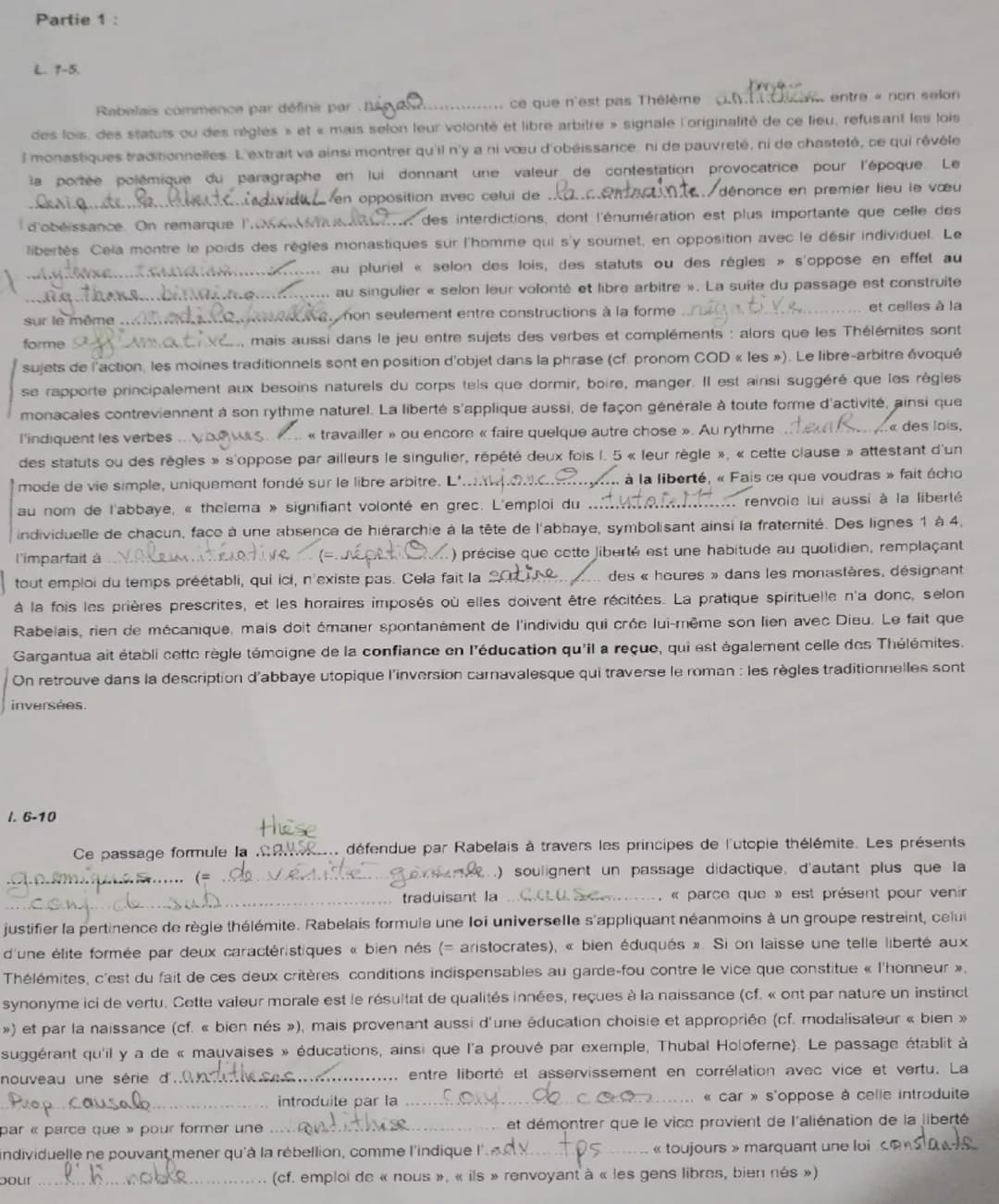 # Texte 7, Rabelais, Gargantua, Chapitre 57, « Comment étaient réglés les Thélémites dans leur manière de vivre. »

Toute leur vie était emp