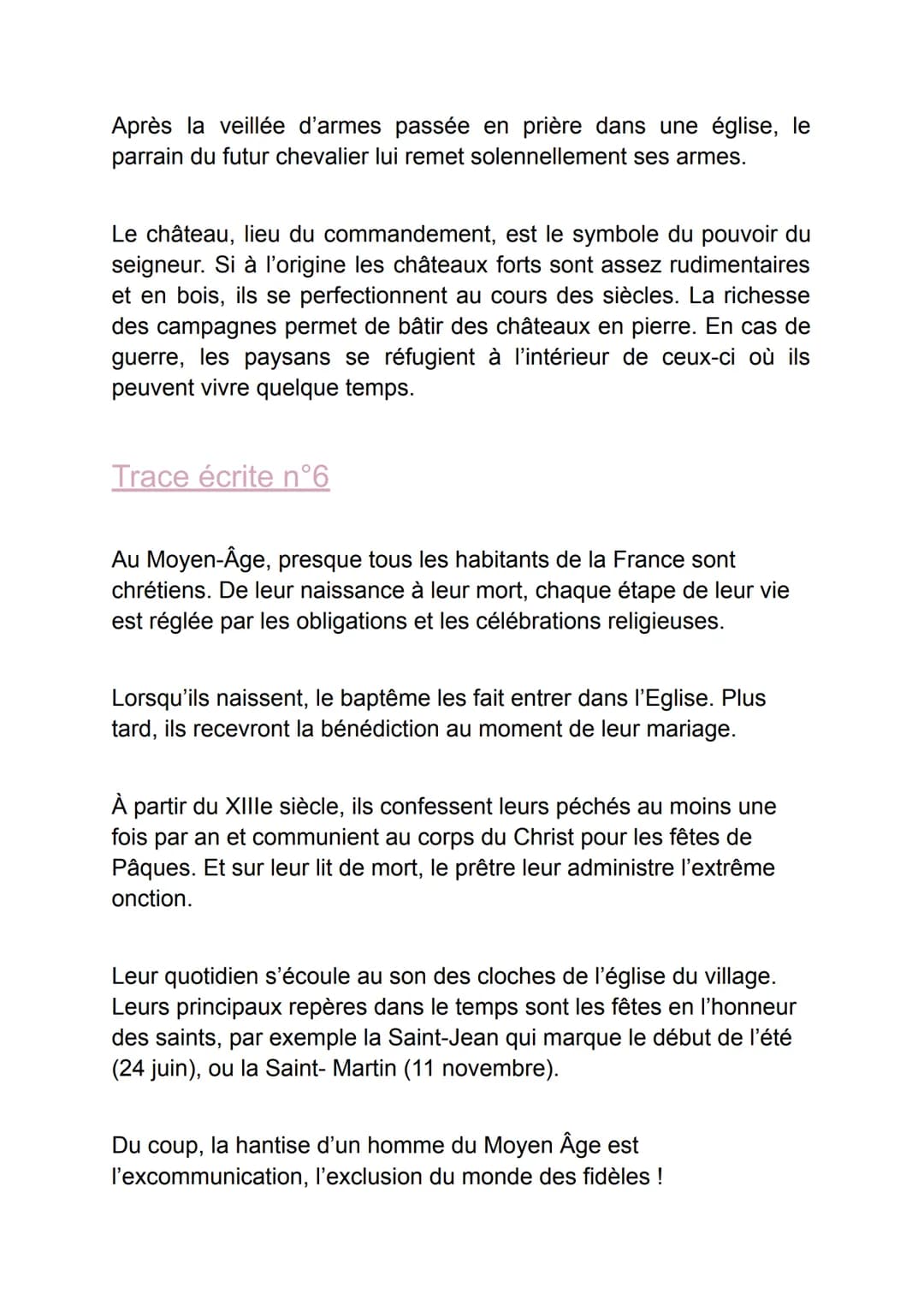 Fiche de révision: Moyen-Age
Définition:
1. Consommer à la messe le pain et le vin bénis par le prêtre.
Communier
2. Un voyage effectué par 