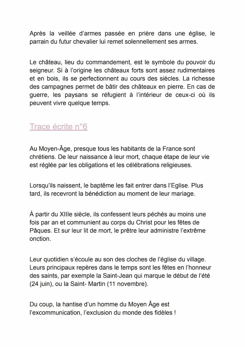 Fiche de révision: Moyen-Age
Définition:
1. Consommer à la messe le pain et le vin bénis par le prêtre.
Communier
2. Un voyage effectué par 