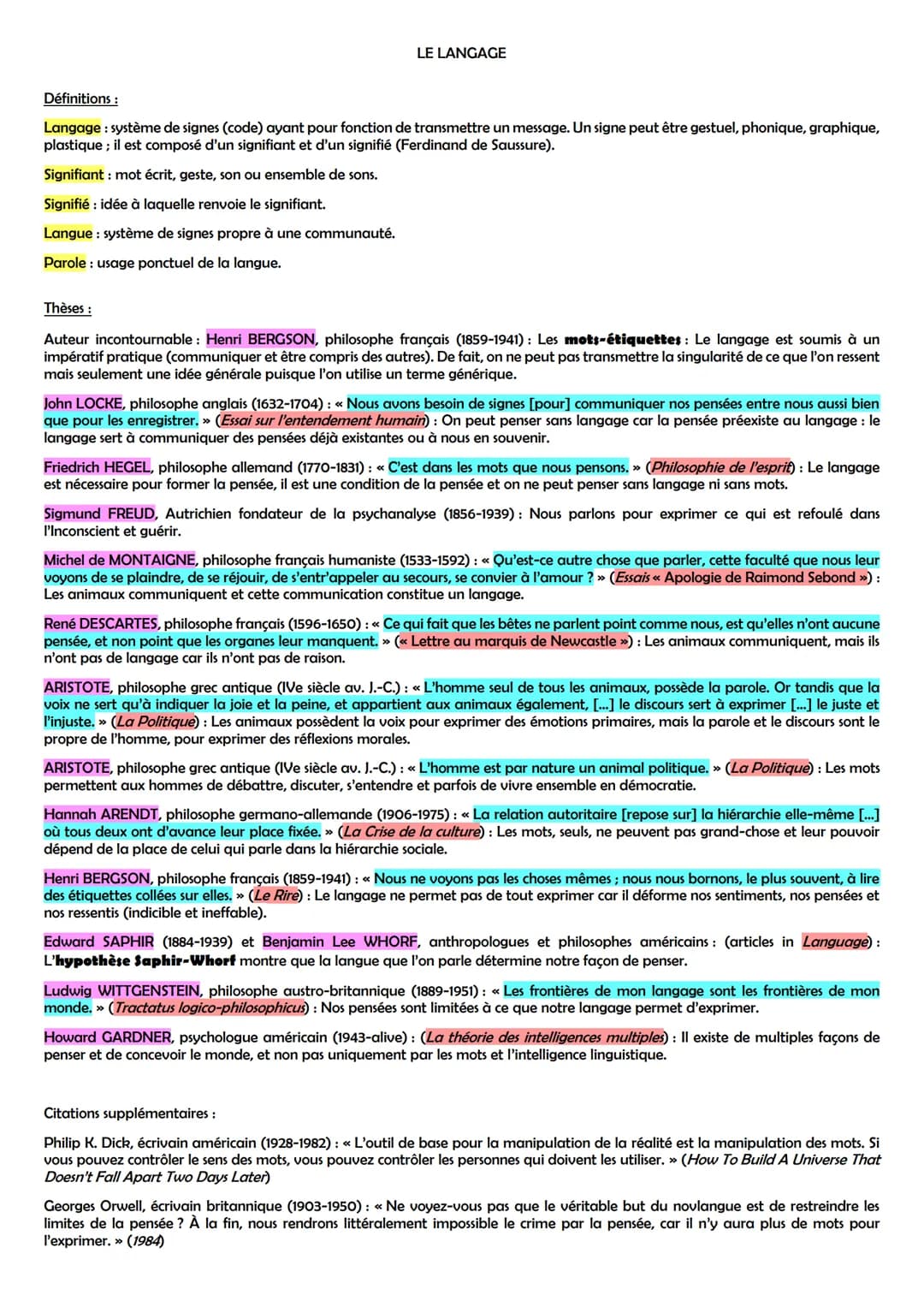 LE BONHEUR
Définitions:
Bonheur :
Étymologiquement : du latin bon = bon; heur = chance; bonne chance.
Au sens de plénitude : état de satisfa