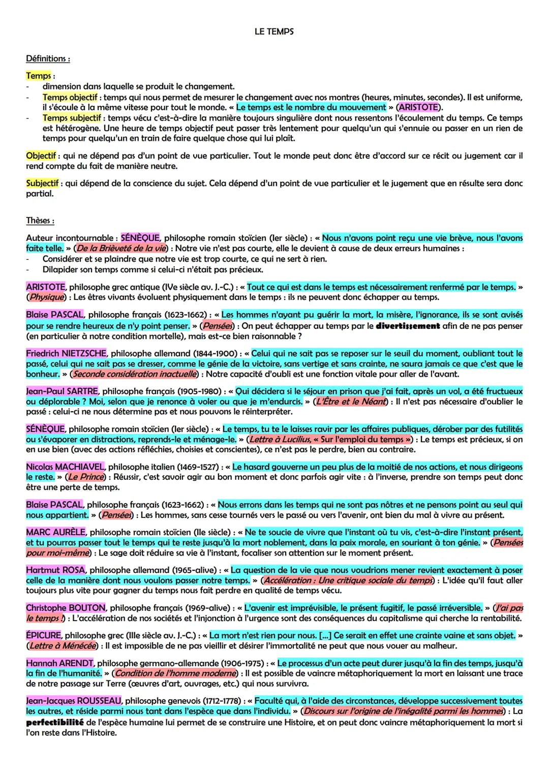 LE BONHEUR
Définitions:
Bonheur :
Étymologiquement : du latin bon = bon; heur = chance; bonne chance.
Au sens de plénitude : état de satisfa