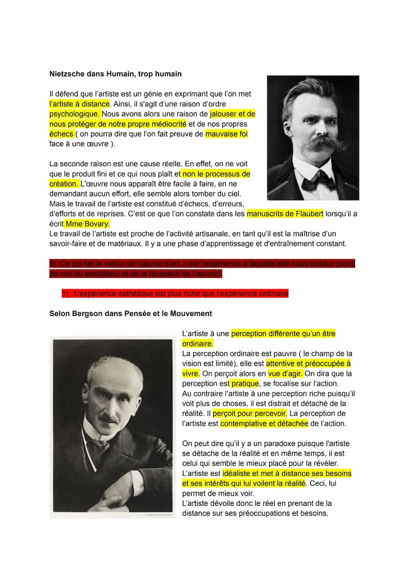 DÉFINITIONS:
L'art
œuvre d'art : a une valeur particulière, qui la définit et la distingue d'autres types d'œuvres
(au sens d'action, de tra