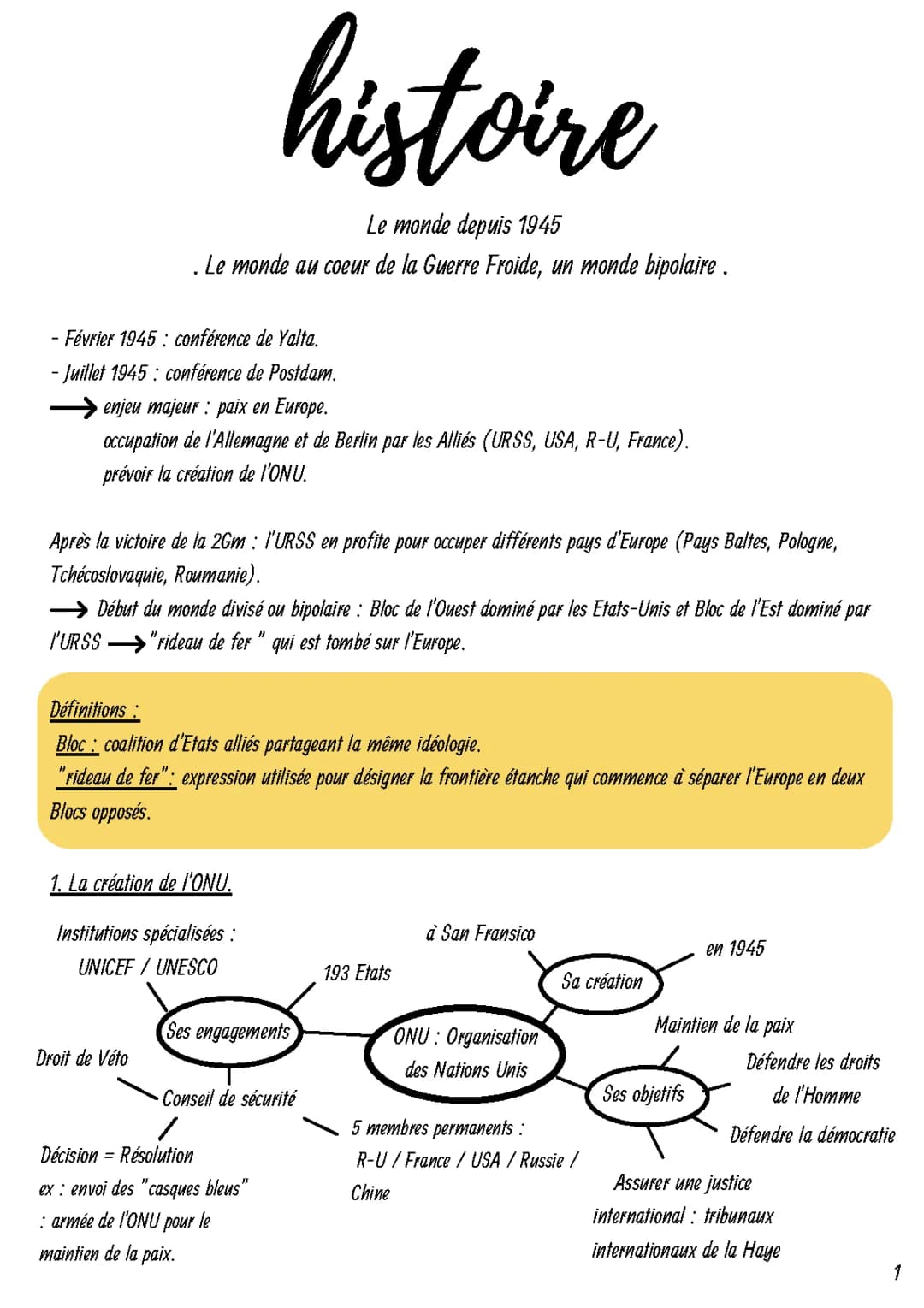 La Guerre Froide