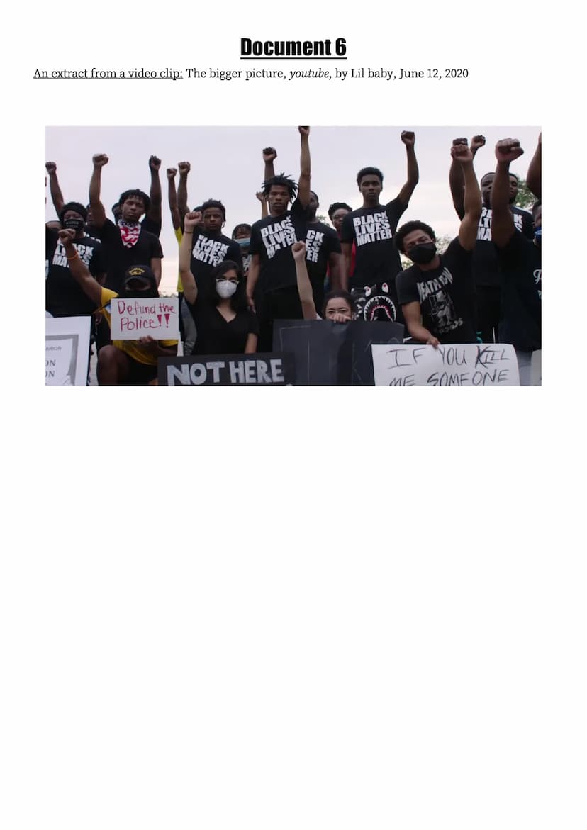 Naïa
The use of art to denounce
What are the conflicting messages of black American rap ?
Faire société, faire entendre sa voix ●
.
●
●
Docu