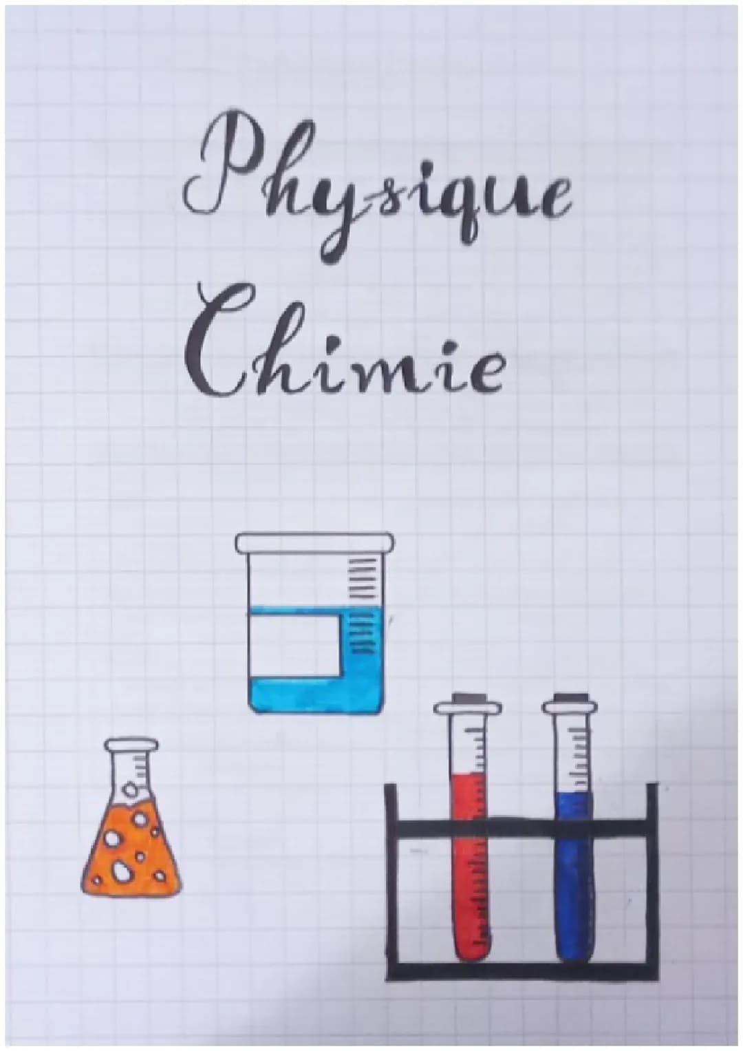 Page de garde Physique Chimie 