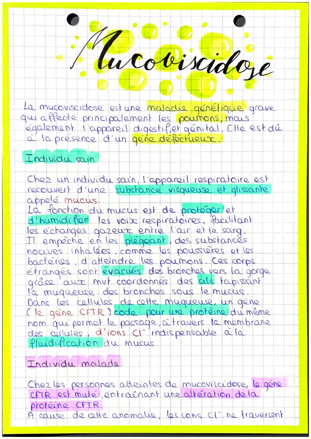 # Mucovixidoze

La mucoviscidose est une maladie génétique grave
qui affecte principalement les poumons, mais
également l'appareil digestif,