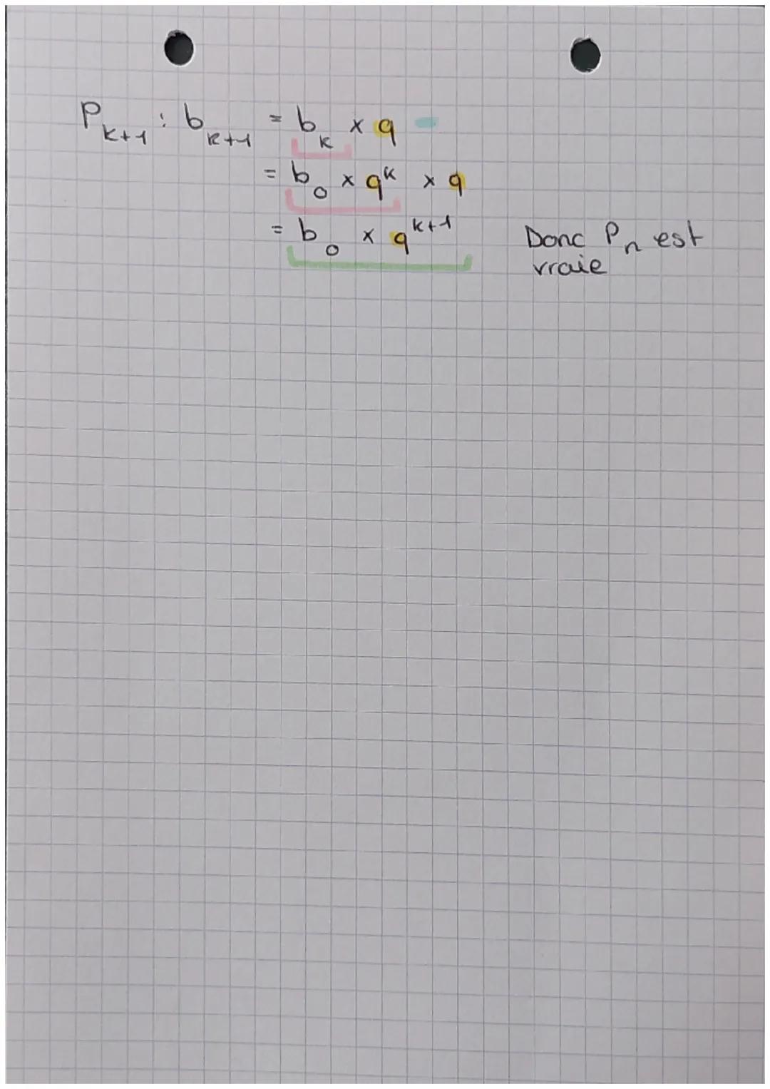 MATHS
Raisonnements pou récurrence : suites
Rappels:
Modes de générations:
formule de recurrence:
on
formule explicite: un₁ = f(n)
Axiome de