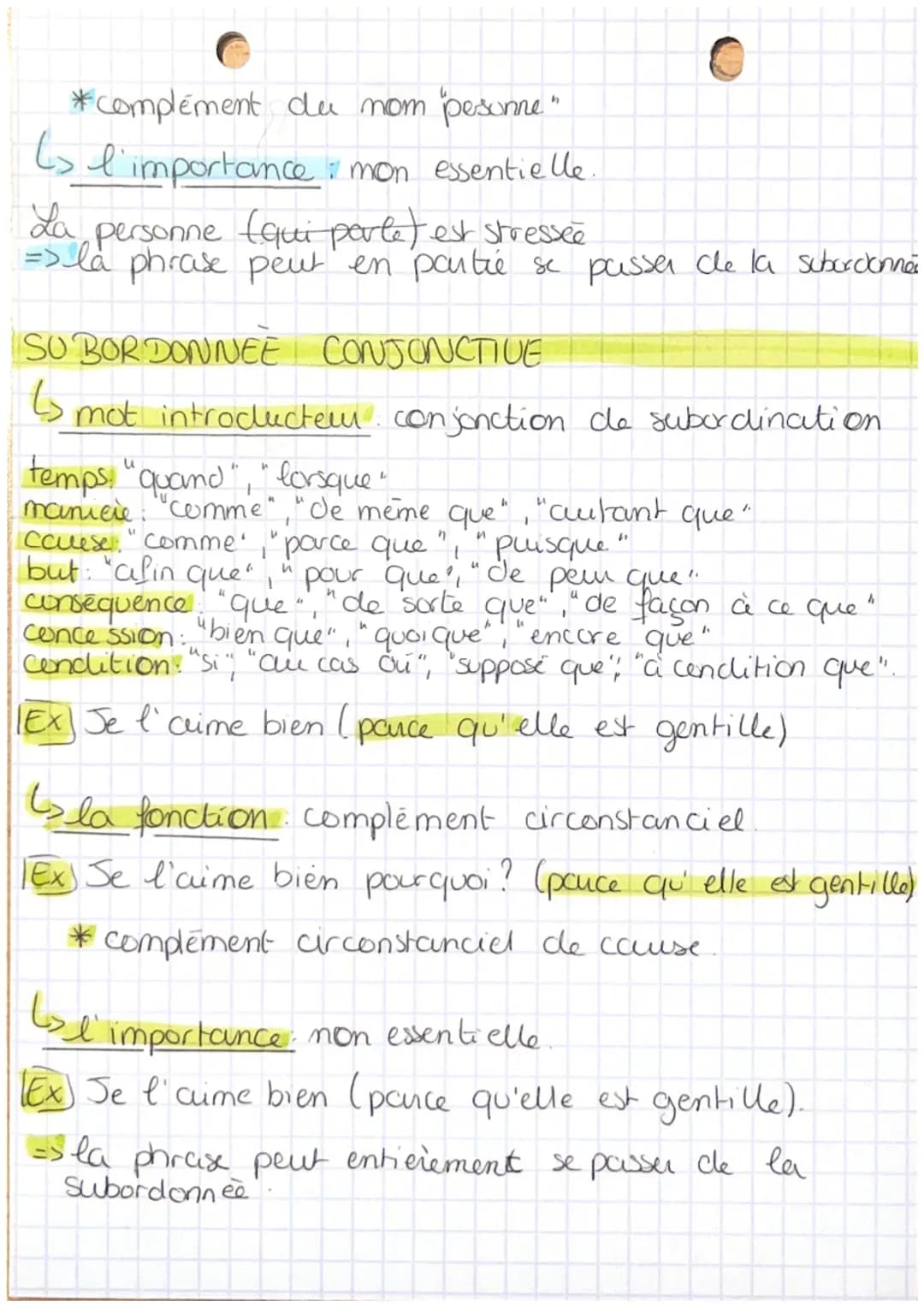 SUBORDONNEE COMPLETIVE
L> mot introducteur : conjonction de subordination
(₁
Les subordonnées
})
proposition bout de phrase qui
contient un 