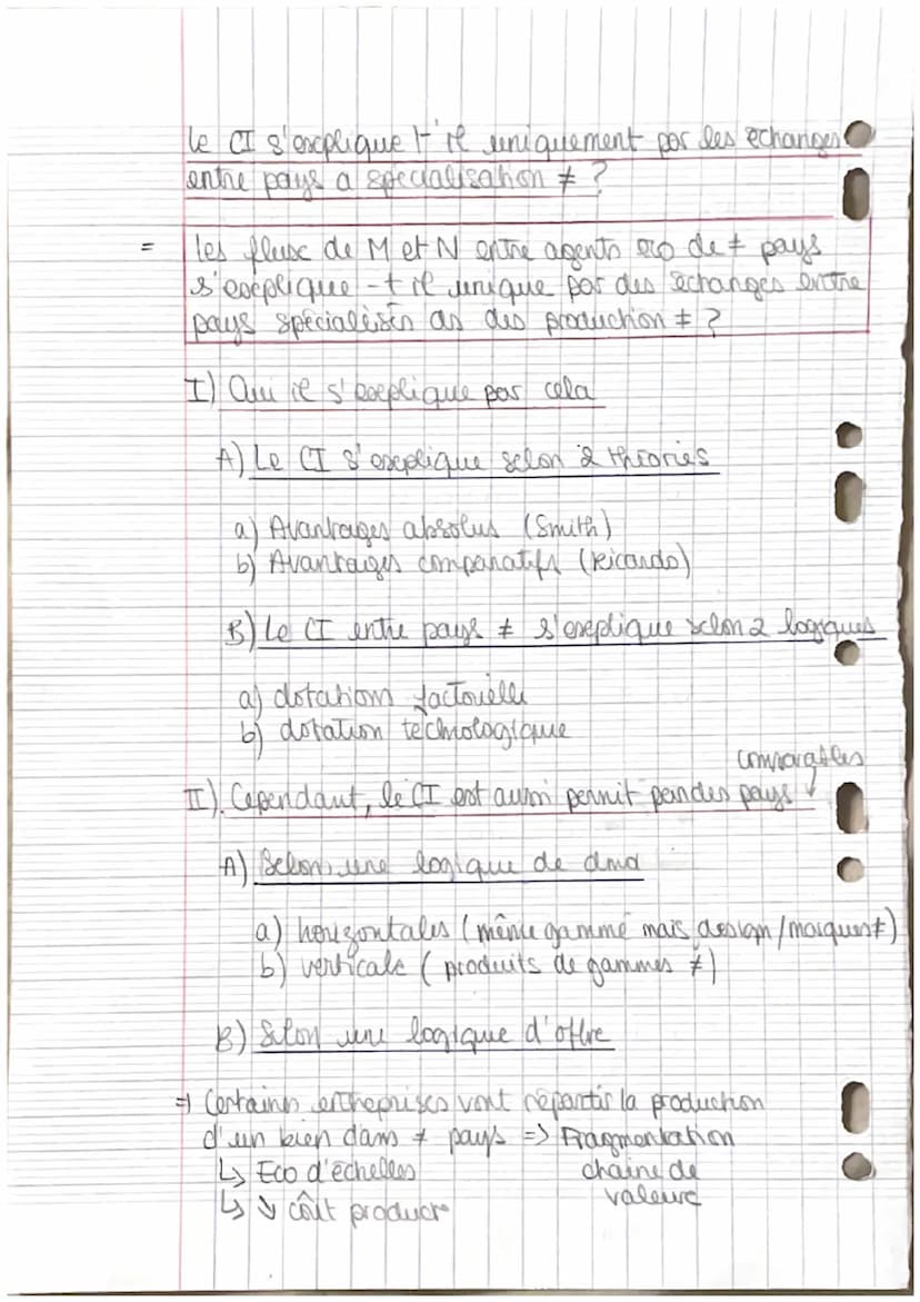 Le libre échange est-il
préférable au protectionnisme ?
*Plan detaille
I) Qui, le libre echange peut être preferable au
protectionnisme
A) l