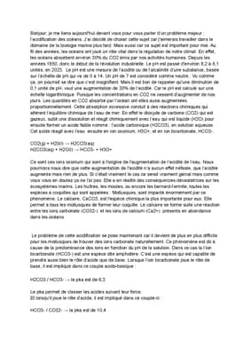 Know grand oral - acidification des océans  thumbnail