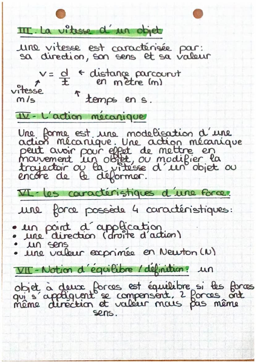 physique
Mouvements et forces
I. Notion de référenciel
definition: I'état de repos ou de
mouvement
d un obilt est décrit
en Ponction d'un ob