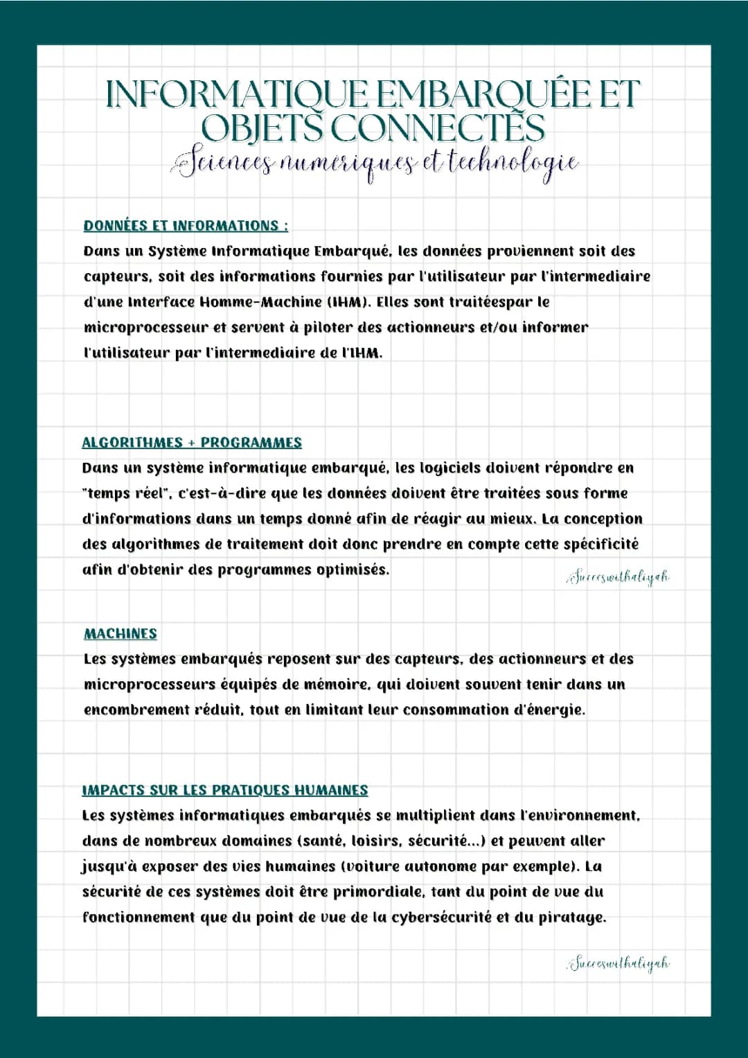 Informatique embarquée et objets connectés