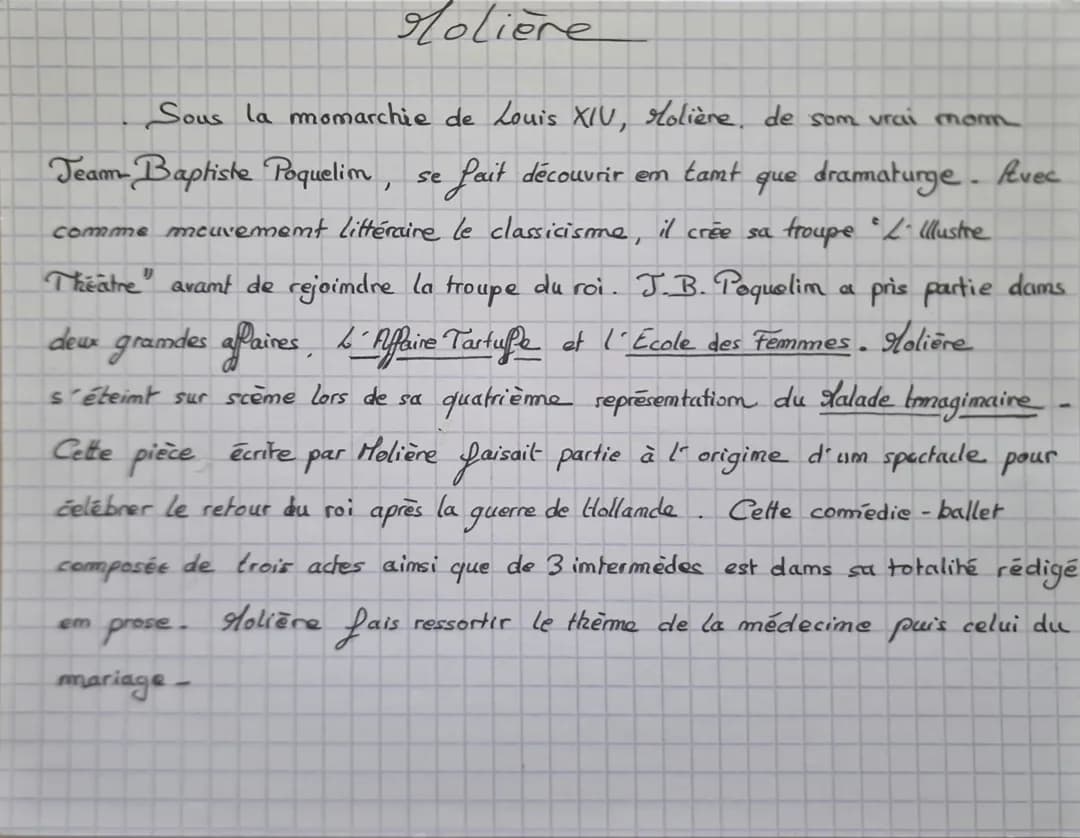 Introduction Molière pour dissertation 