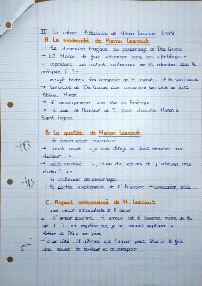 Dissertation Manon Lescaut
Sujet: Napoléon déclarait que Manon Lescaut de l'abbé Prévost était "un roman
d'antichambre, un médiocre divertis