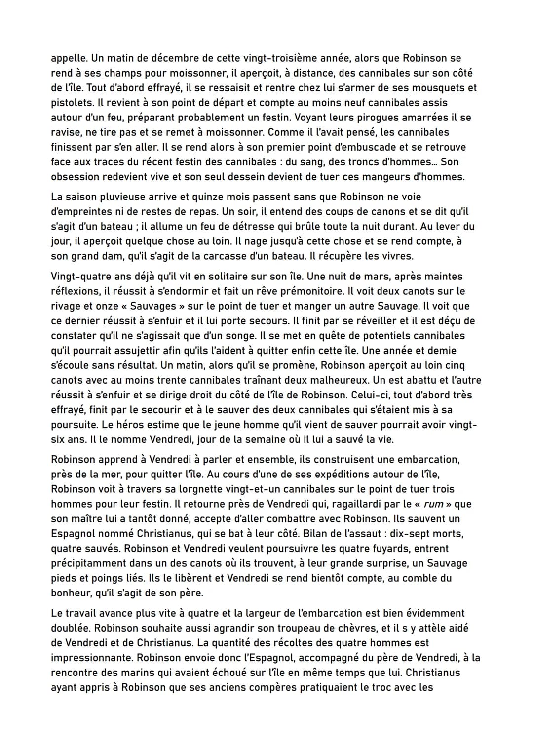 RESUME DE ROBINSON CRUSOE DANIEL DEFOE
La Vie et les Aventures étranges et surprenantes de Robinson Crusoé, plus connu sous le
titre abrégé 