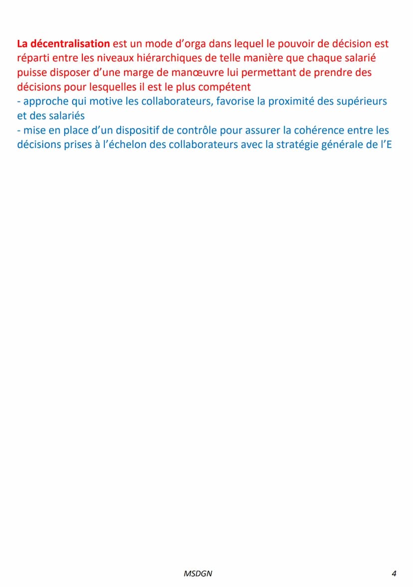CHAPITRE 6 Comment assurer un fonctionnement cohérent des orga?
1) Comment l'environnement influence-t-il l'orga du travail ?
La flexibilité