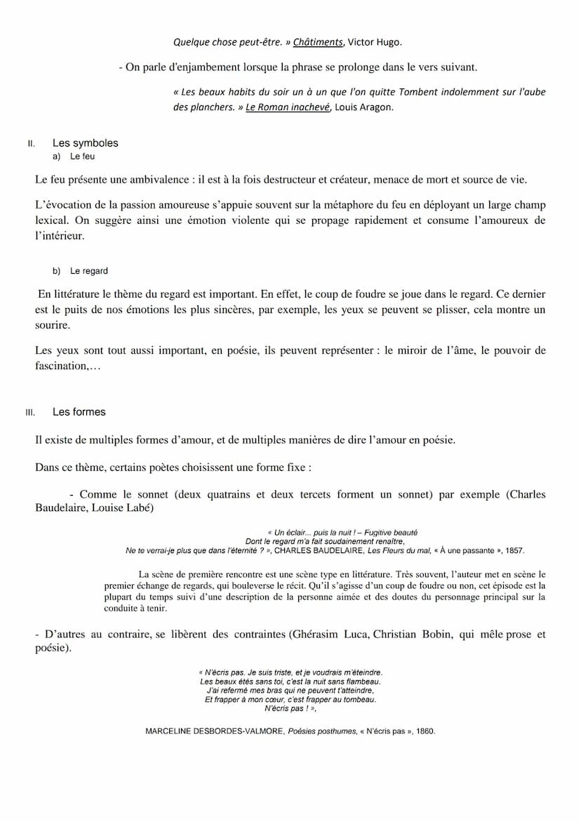 I.
Le lyrisme
a) Définition
Dire l'amour
Le registre lyrique privilégie l'expression d'émotions et de sentiments personnels, comme l'amour. 