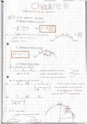 Know Fiche {Mouvement d’un système} 1ere SPE physique chimie thumbnail