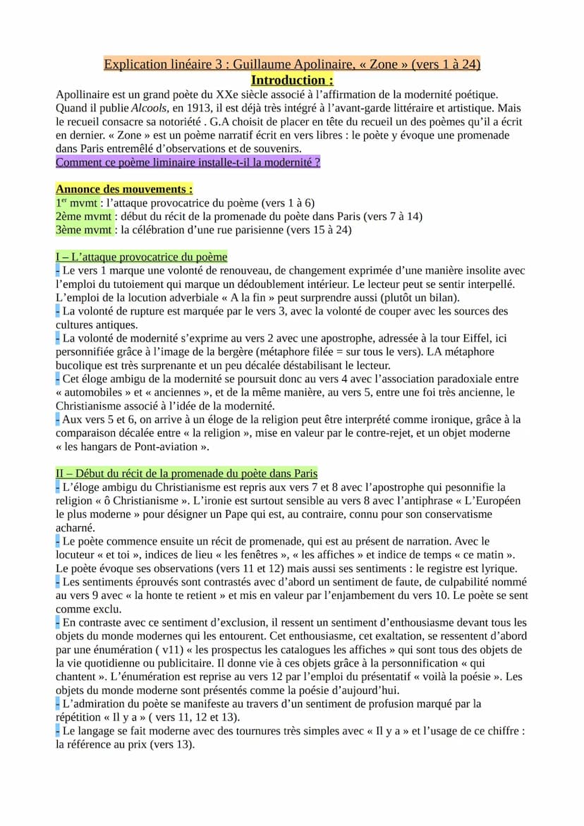 Explication linéaire 1 : Francis Ponge, « La pluie >>
Introduction :
Le poème en prose est une forme qui naît dans la deuxième moitié du XIX