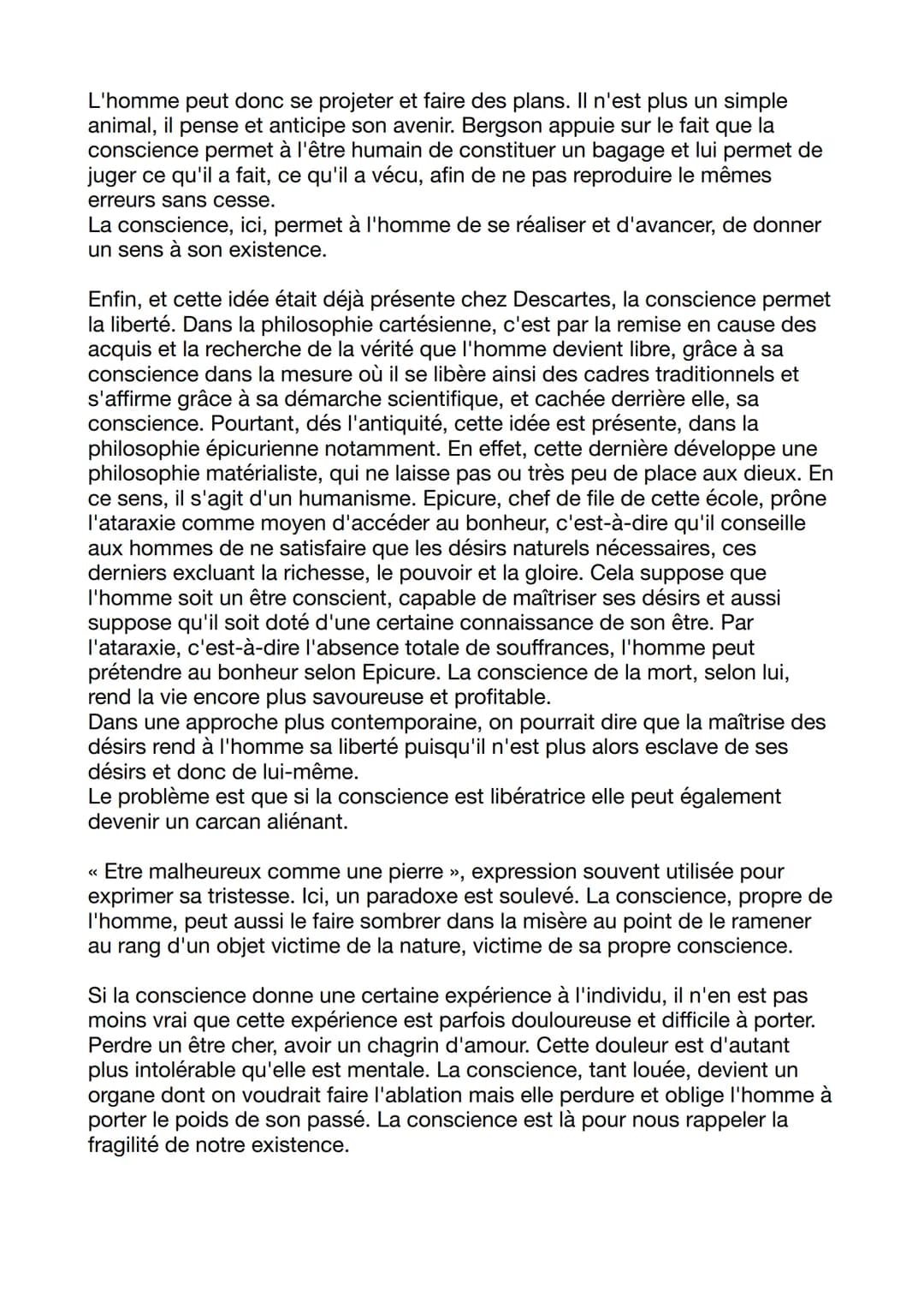 La conscience fait-elle la grandeur ou la misère de l'homme ?
Introduction
Selon l'opinion commune, la conscience est la faculté principale 