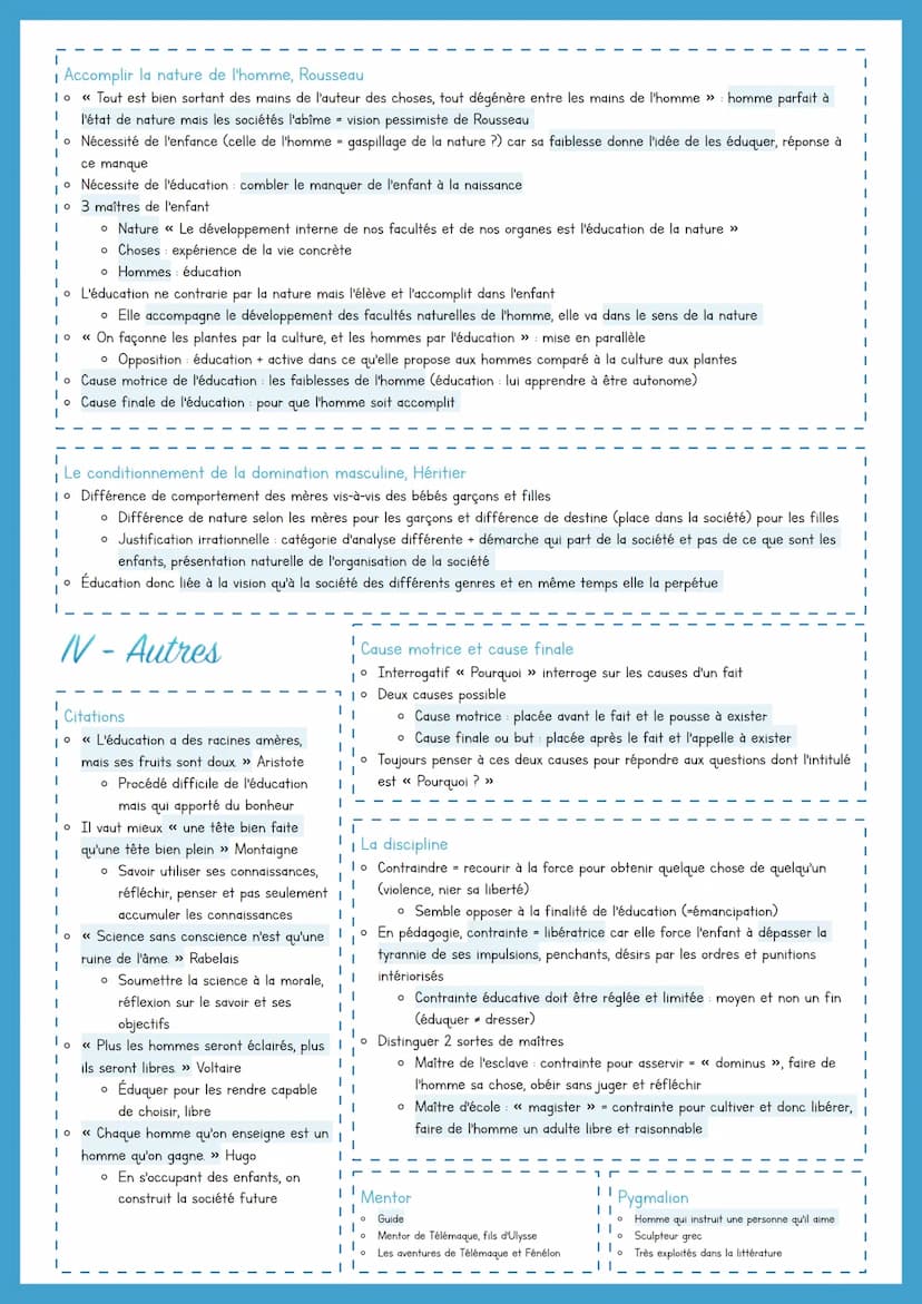éducation, transmission et
émancipation
la recherche de soi
Introduction
୮
I Recherche lexicale
lo Éducation formation, enfant, adolescents,