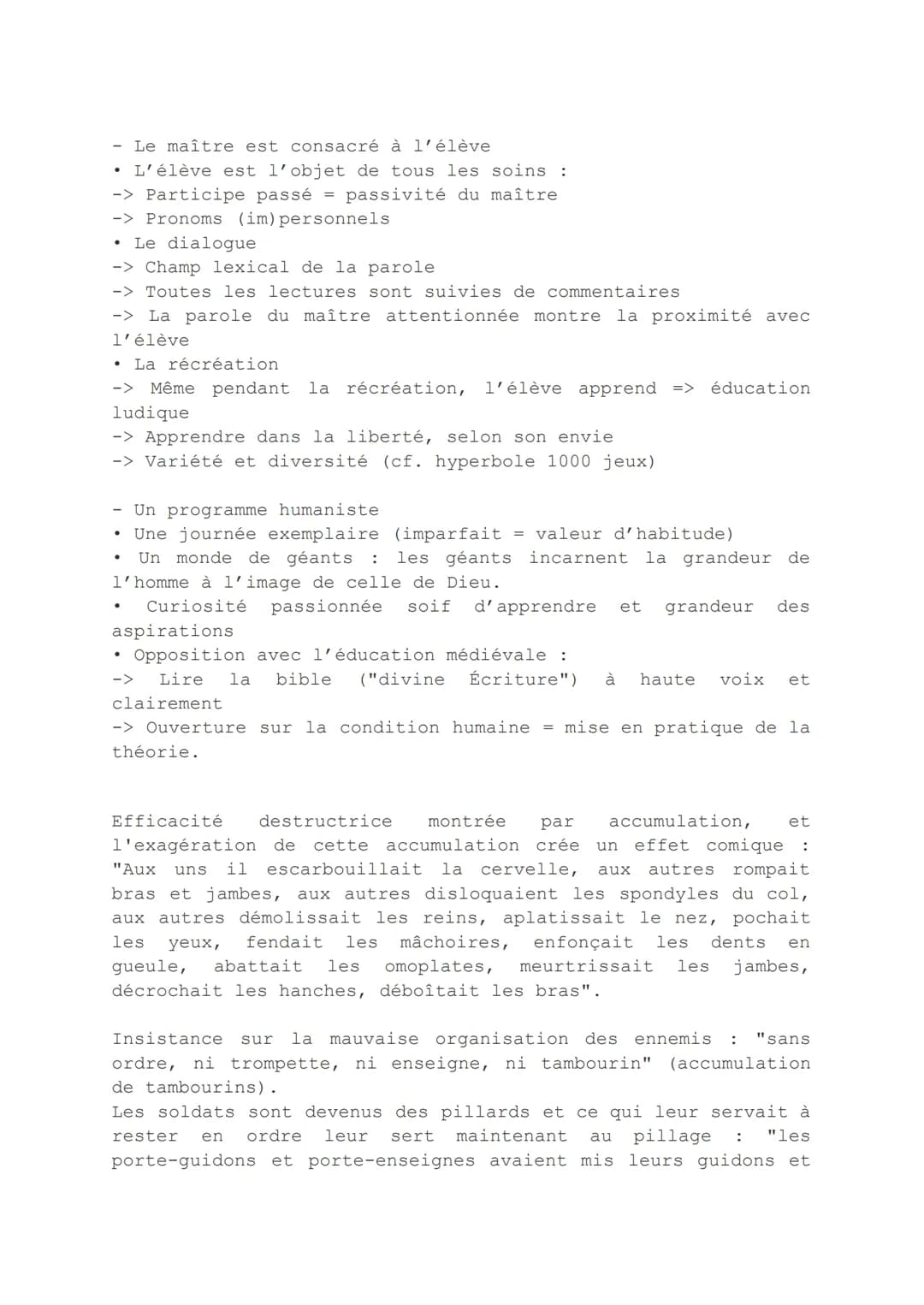 Français
Analyse littéraire : Gargantua, chap.23 (la bonne éducation de Ponocrates)
Introduction
Au début du XVIème siècle en Europe, appara