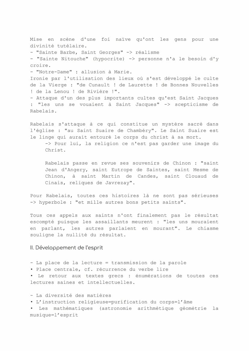 Français
Analyse littéraire : Gargantua, chap.23 (la bonne éducation de Ponocrates)
Introduction
Au début du XVIème siècle en Europe, appara