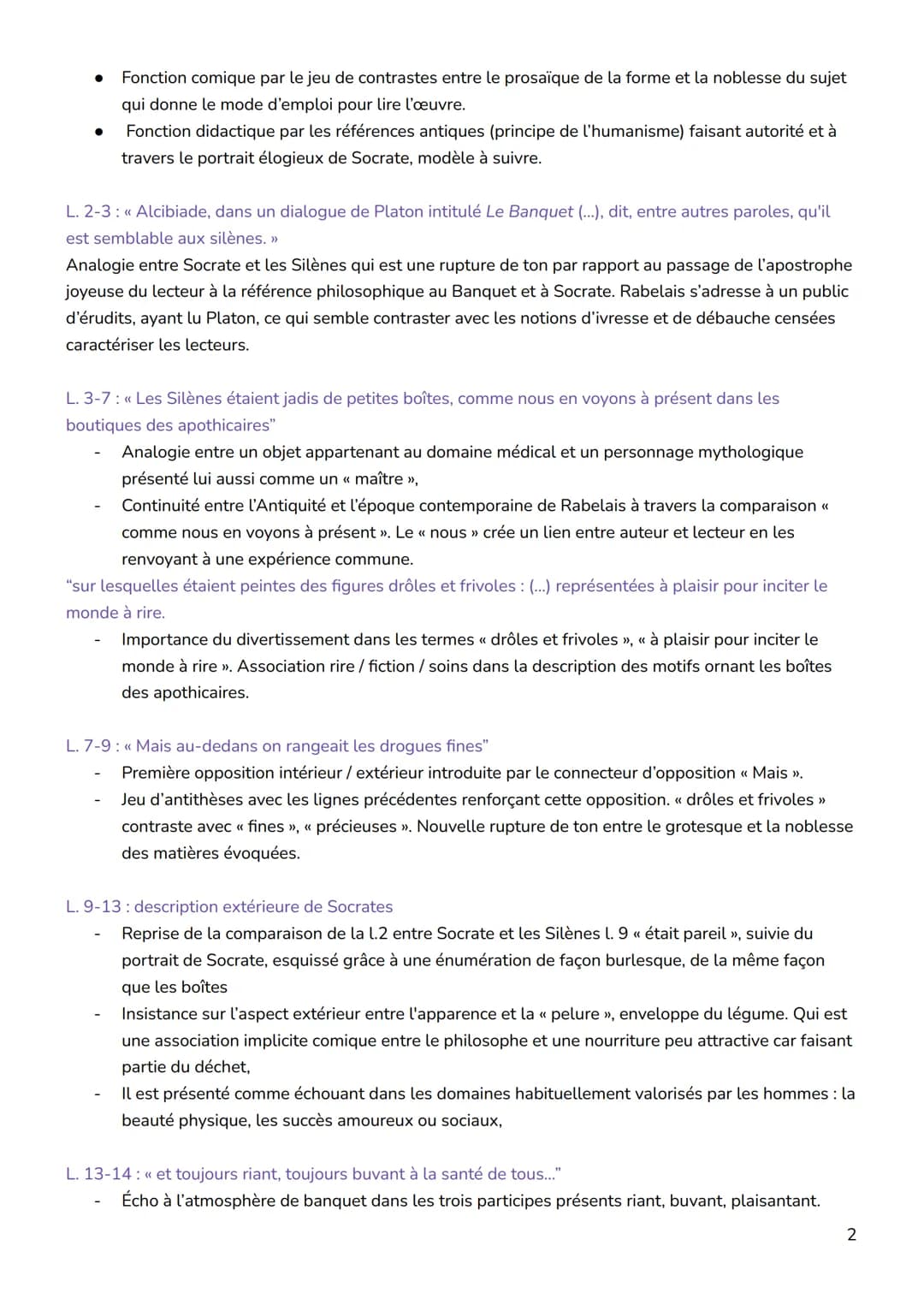 RABELAIS, Gargantua, Prologue
Introduction
L'Humanisme souhaite le progrès de la condition humaine grâce à la diffusion de la
connaissance.
