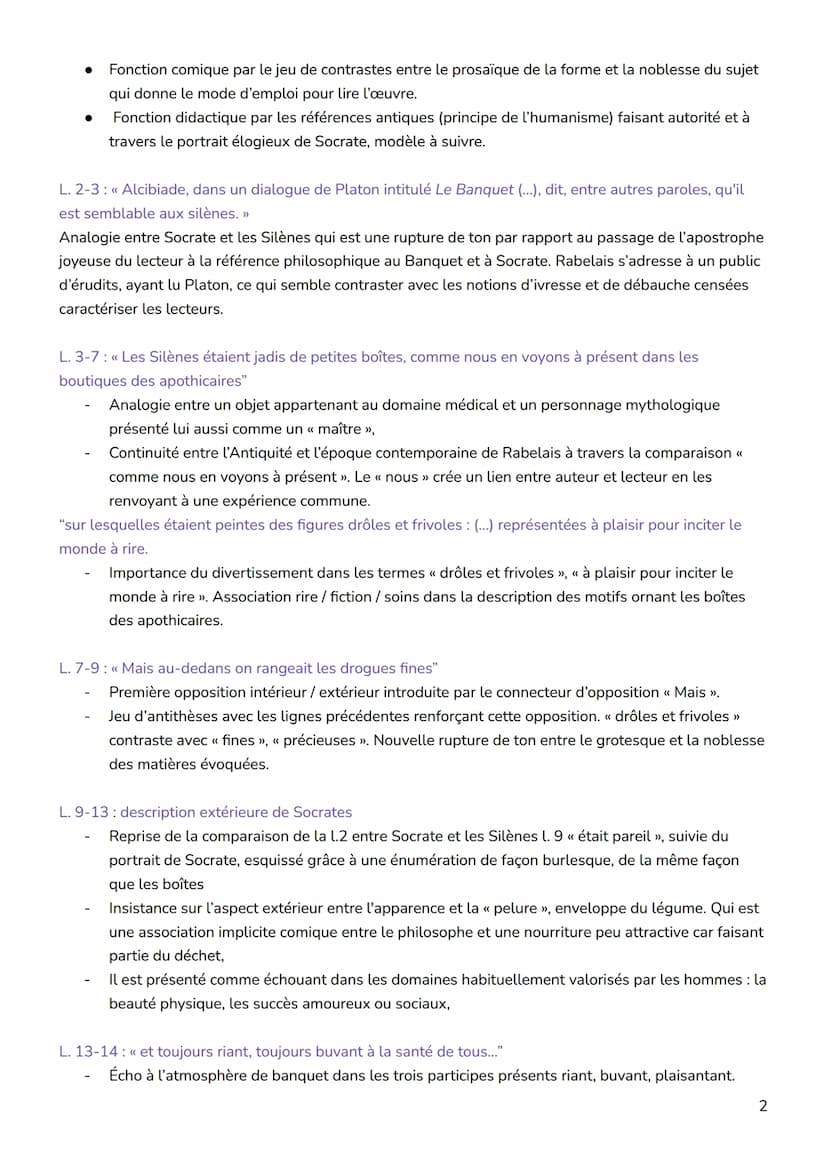 RABELAIS, Gargantua, Prologue
Introduction
L'Humanisme souhaite le progrès de la condition humaine grâce à la diffusion de la
connaissance.
