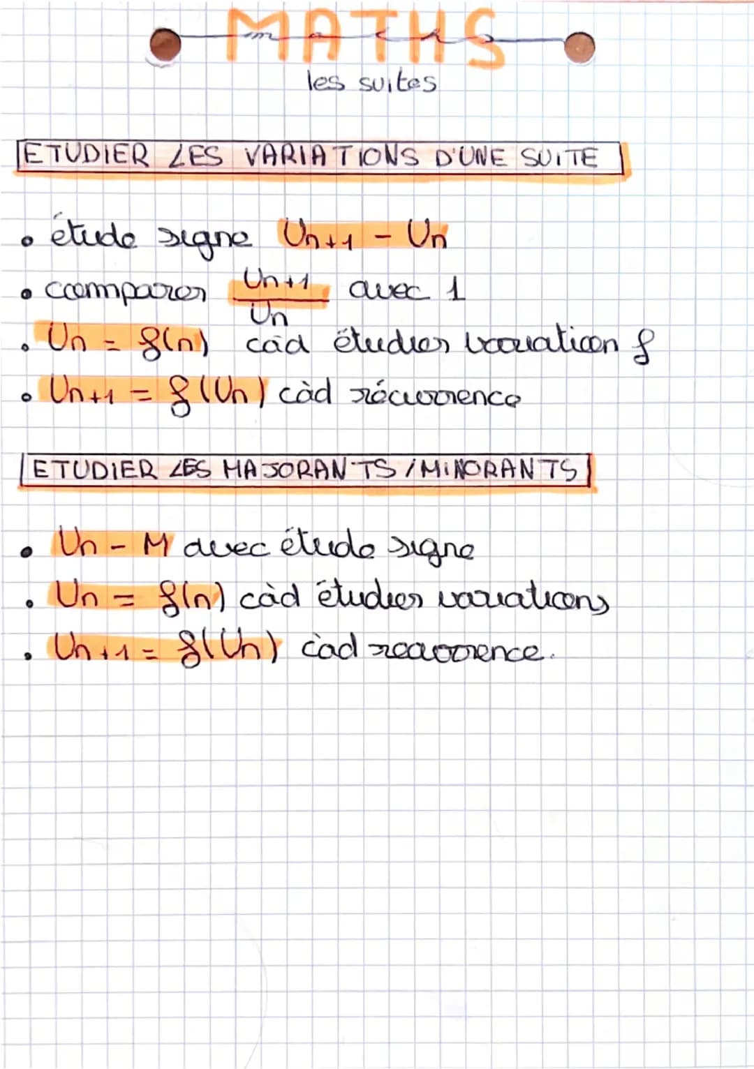 MATHS•
Suites
ARITHMETIQUES
lorsque d'um torme à l'autre, com ajoute
um 'm nombre
L₁ Um +1
=
Um + r
Lo Um = Uo + m x r
9
L
Pour prouver qu'u