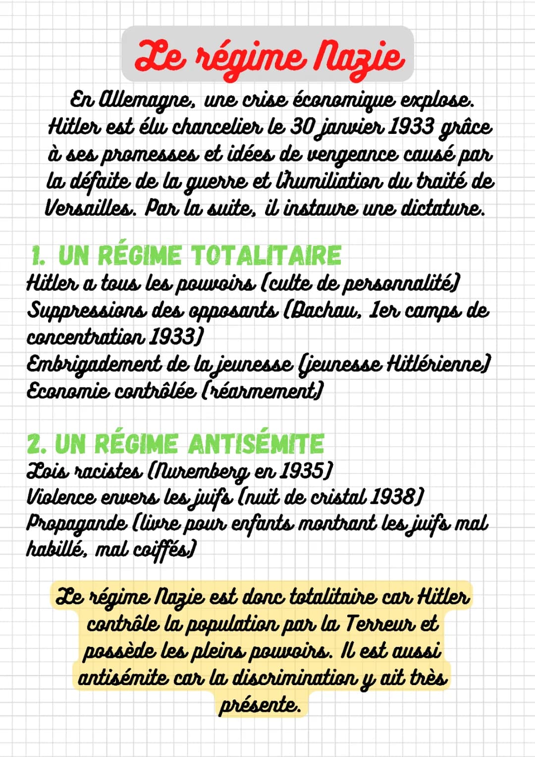 Le régime nazi : un état totalitaire et antisémite