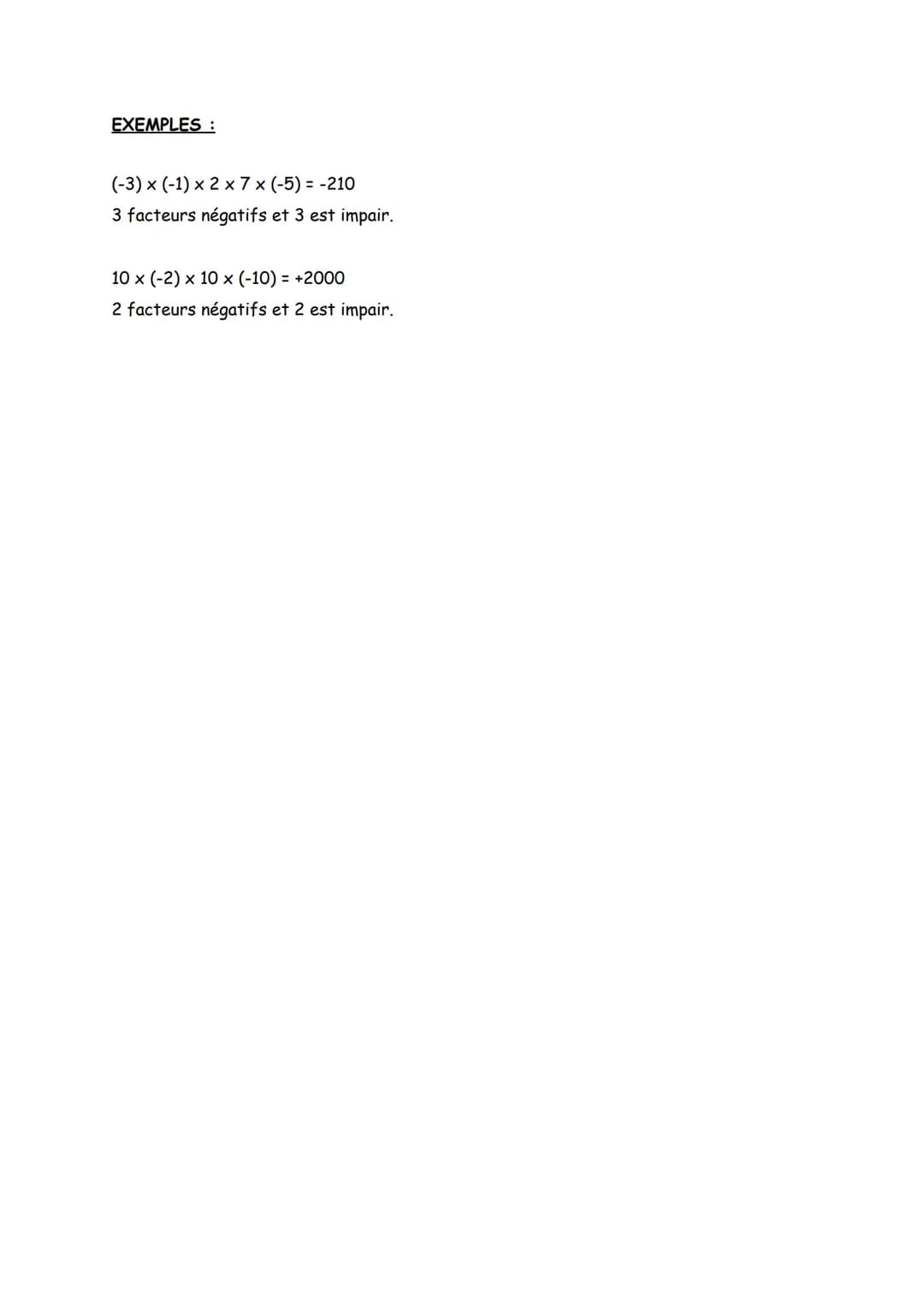 Fiche de Révision - MATHÉMATIQUES
Chapitre 4: Multiplication et Division des nombres relatifs.
I. Multiplication
1. Produit de deux nombres 