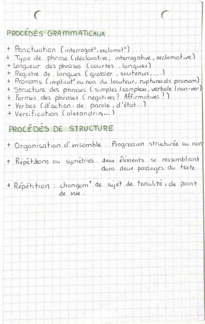 procédé
PROCÉDÉS
→ Moyens dont dispose un écrivain pour
élaborer son texte et produire un
effet
sur son
lecteur.
PROCEDES LEXICAUX
+ Connota