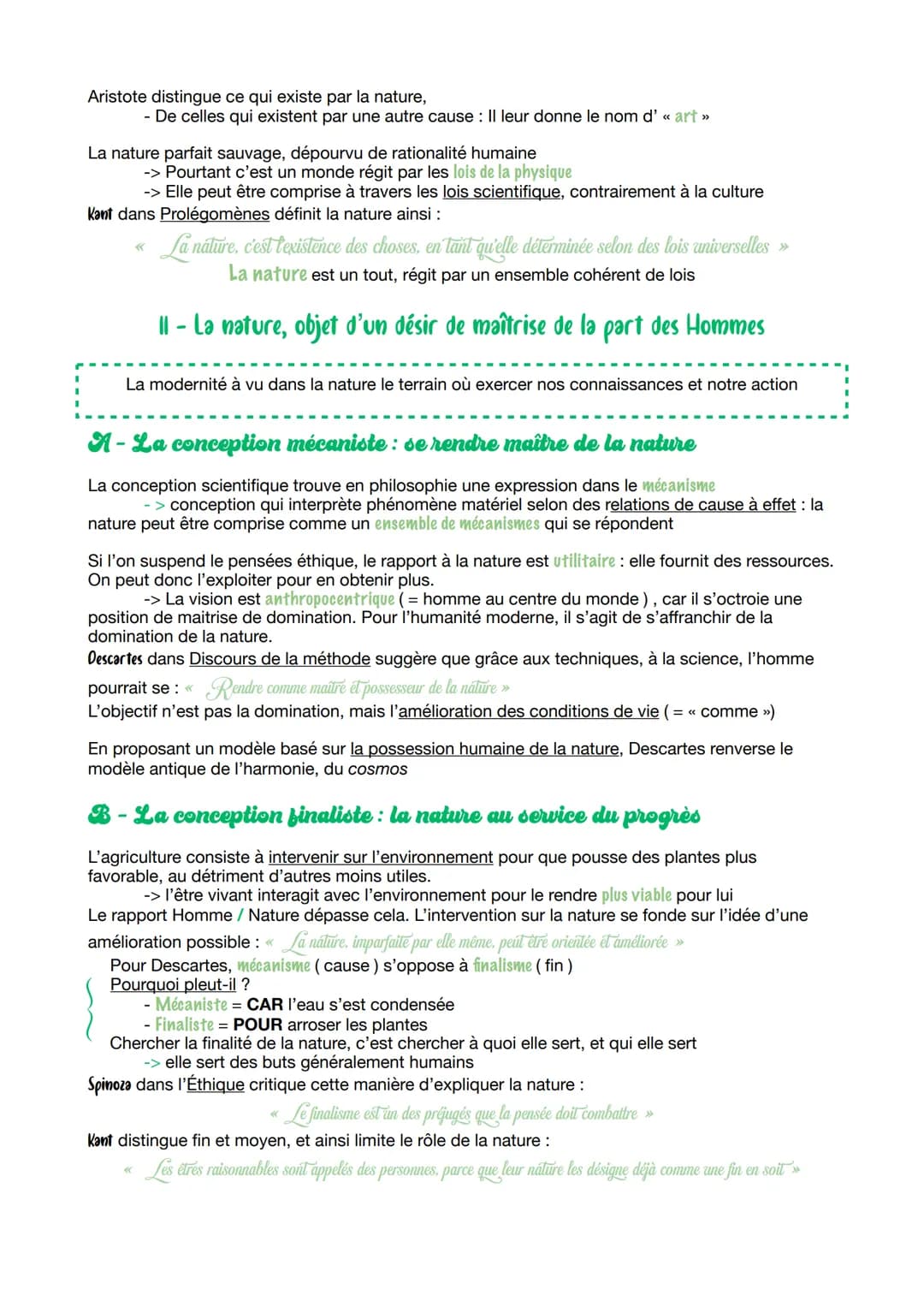 CHAPITRE I
La nature NATURE: Nous pouvons parler de la nature d'une personne, d'un élément naturel ou non...
= Il s'agit d'un mot polysémiqu