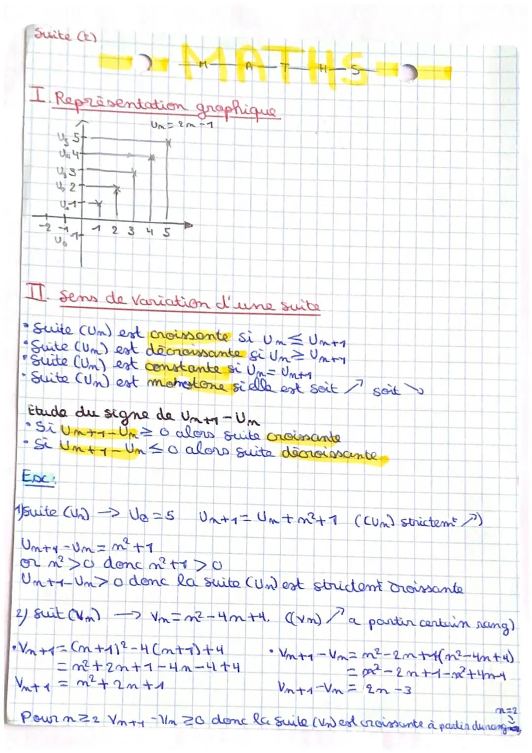 Les suite numérique 