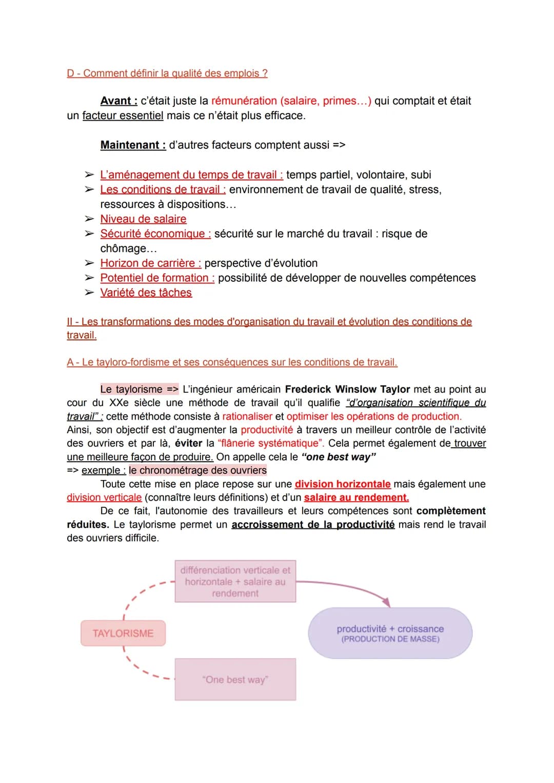 1- Travail, emploi, chômage : Des rivalités en mouvement, des catégories en évolutions.
Chapitre 4 : Quelles mutations du travail et de l'em