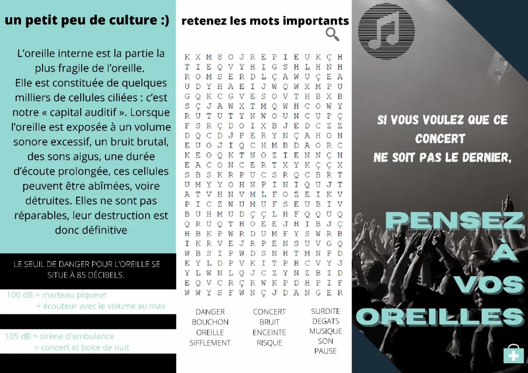 Flyer sur la prévention auditive